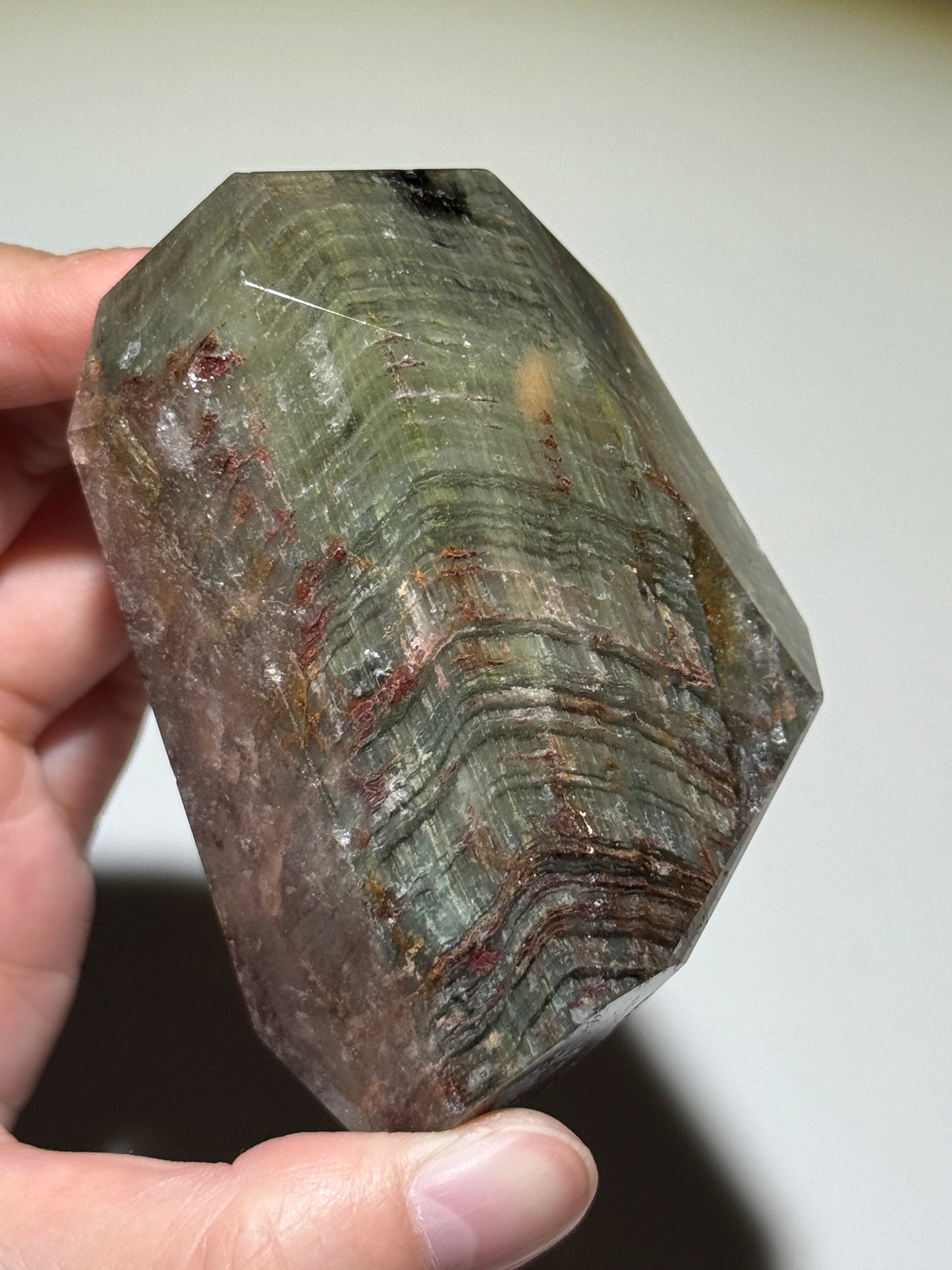 Large Layered Garden Quartz Freeform, Zambia