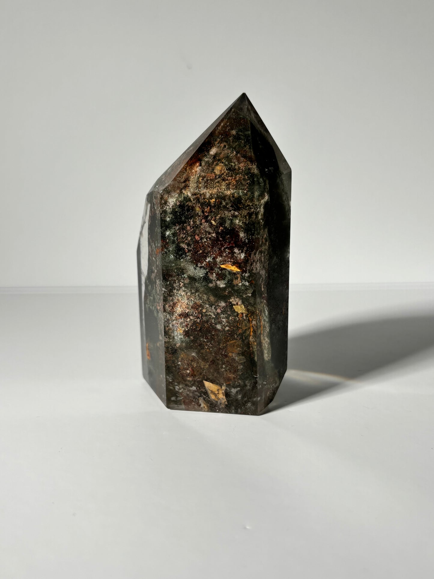 Large Colorful Garden Quartz Tower, Zambia