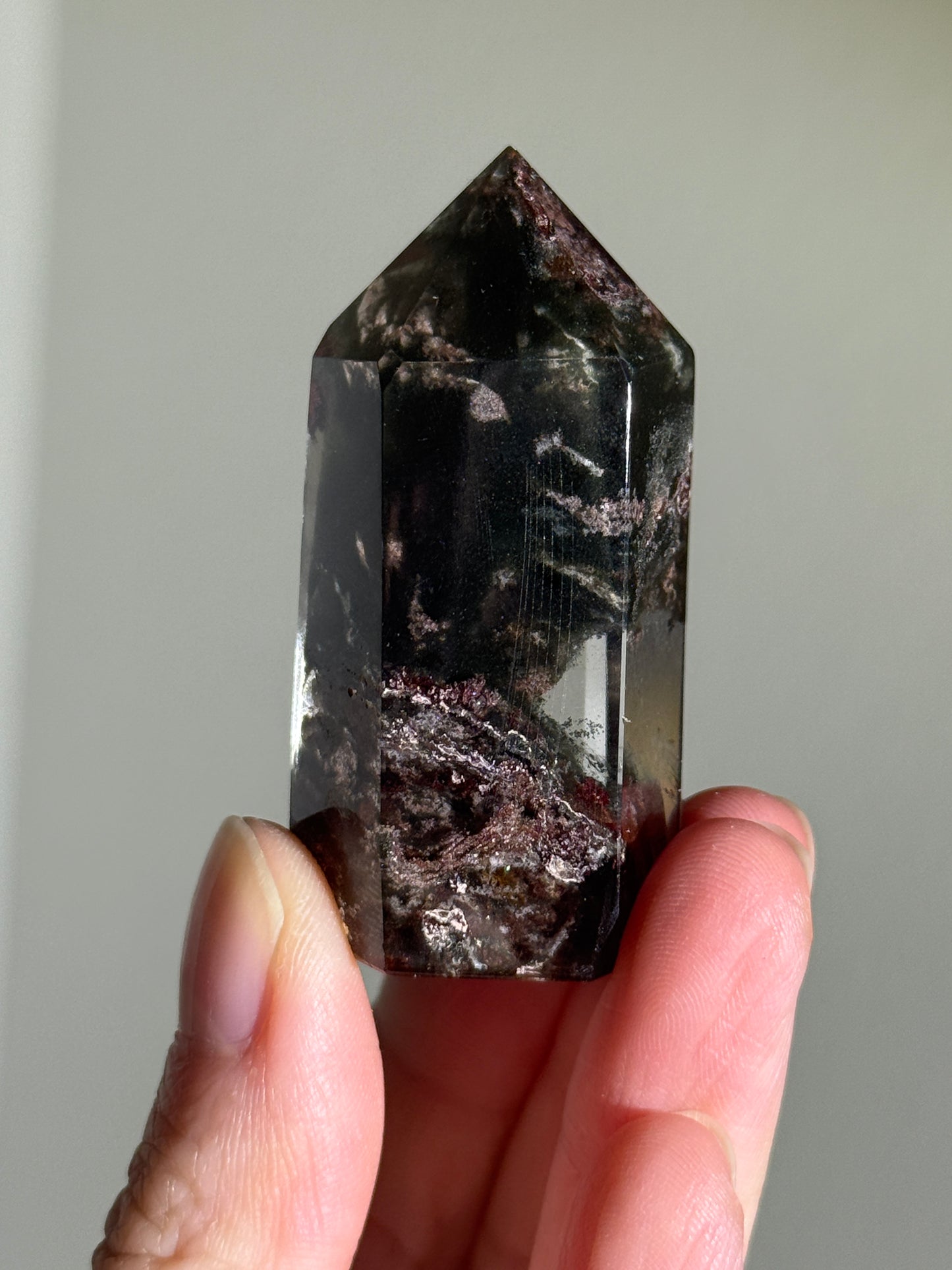 High Quality Purple Green Garden Quartz Tower, Zambia