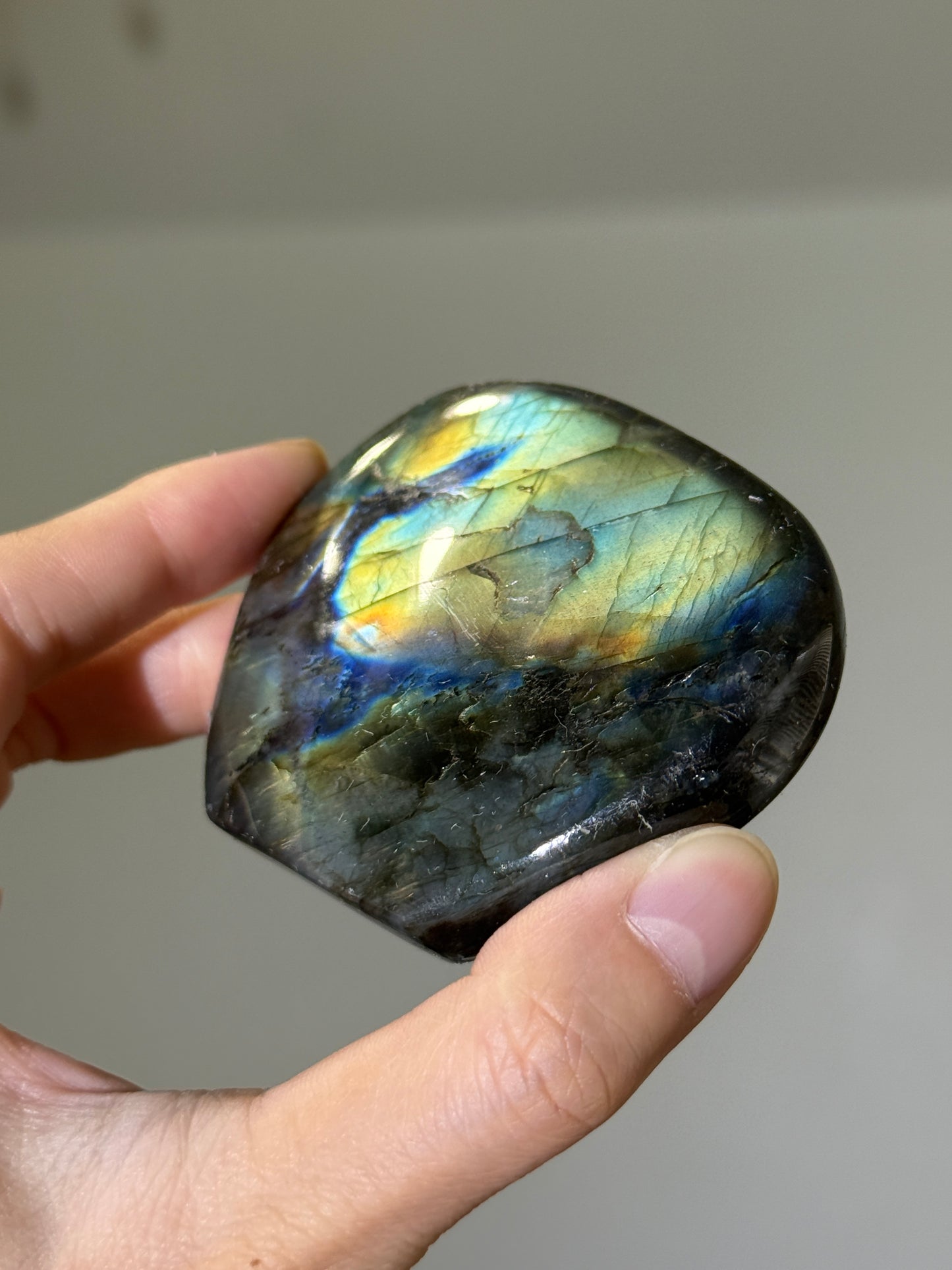 High Quality Full Flash Rainbow Labradorite Freeform, Madagascar