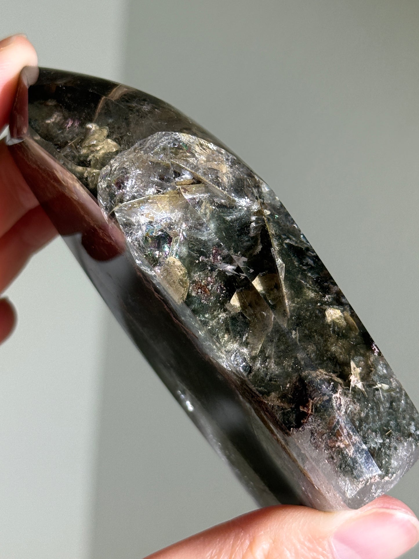 High Quality Rare Garden Quartz Freeform With Mica Inclusion, Zambia