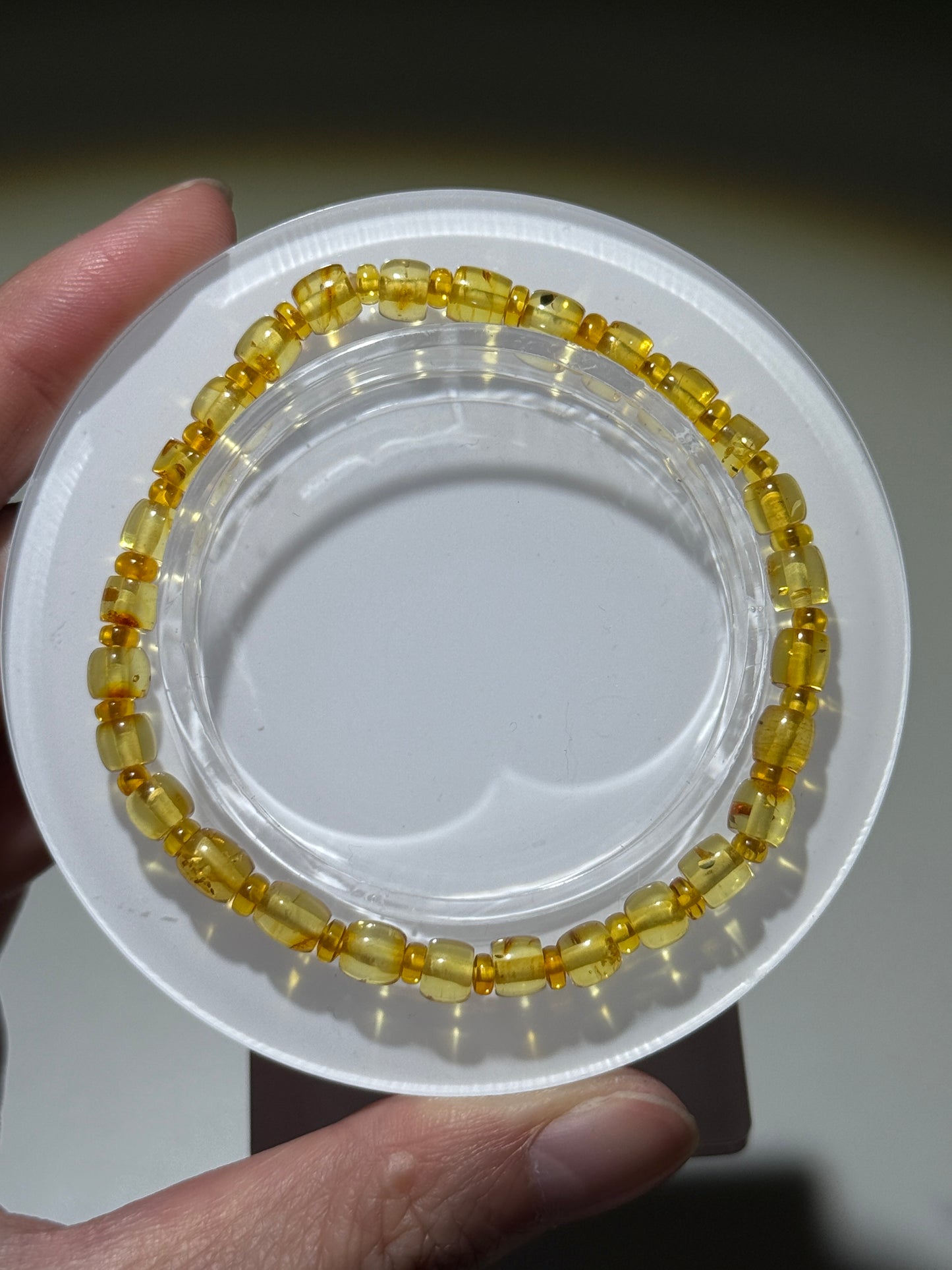 Genuine Amber Bracelets, 5mm
