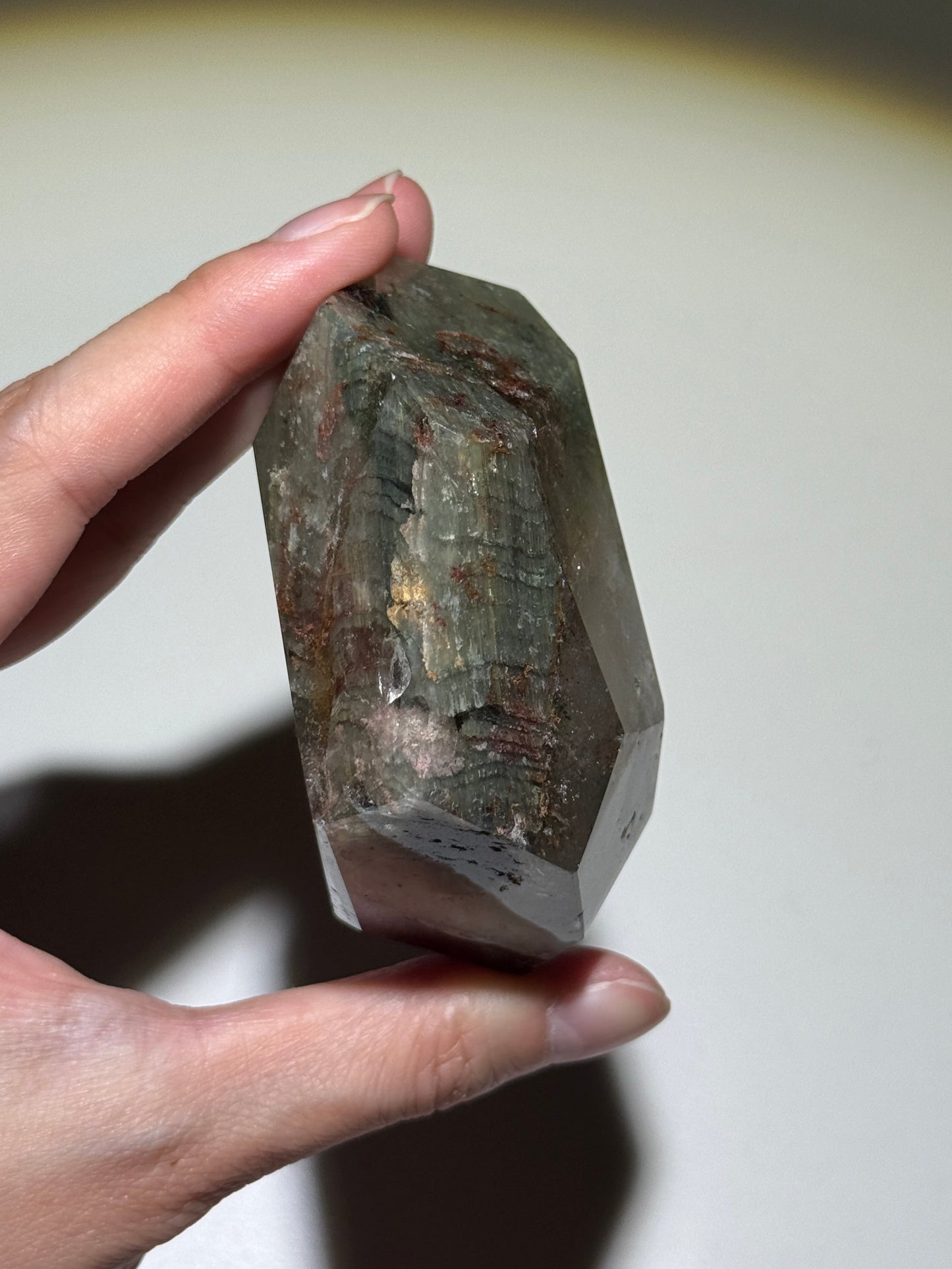 Large Layered Garden Quartz Freeform, Zambia