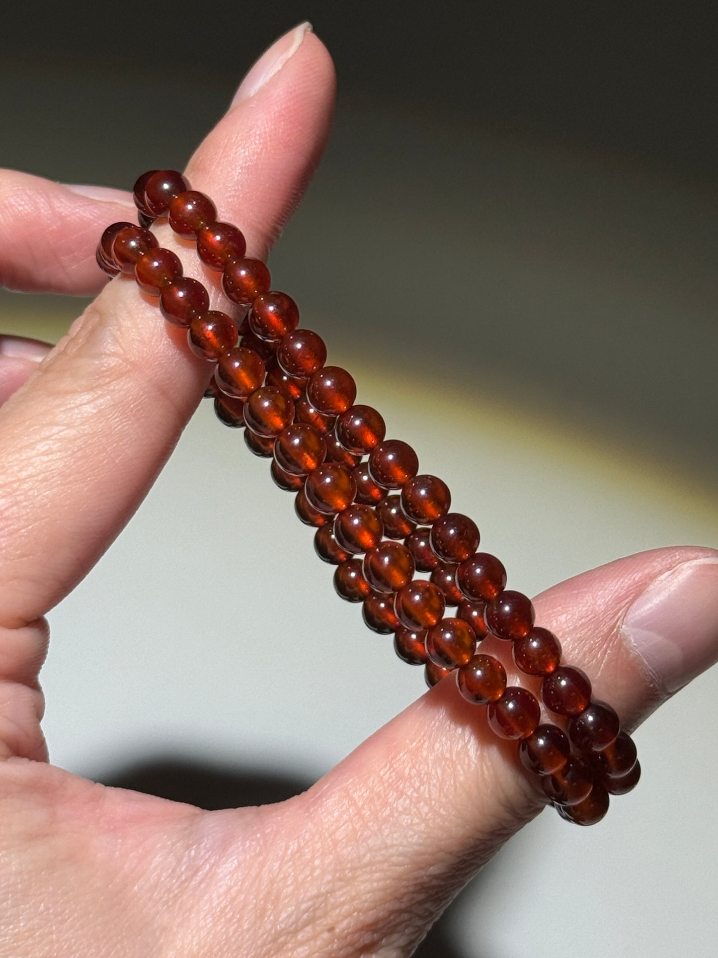 Red Garnet Bracelets, 5mm