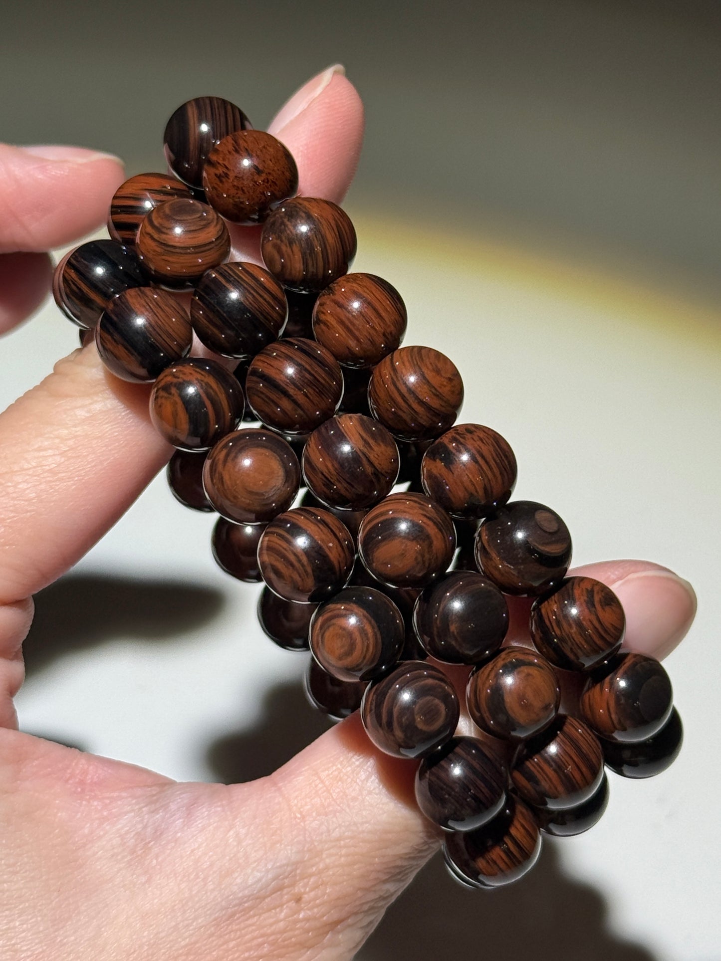Red Obsidian Bracelets, 8.5-10mm