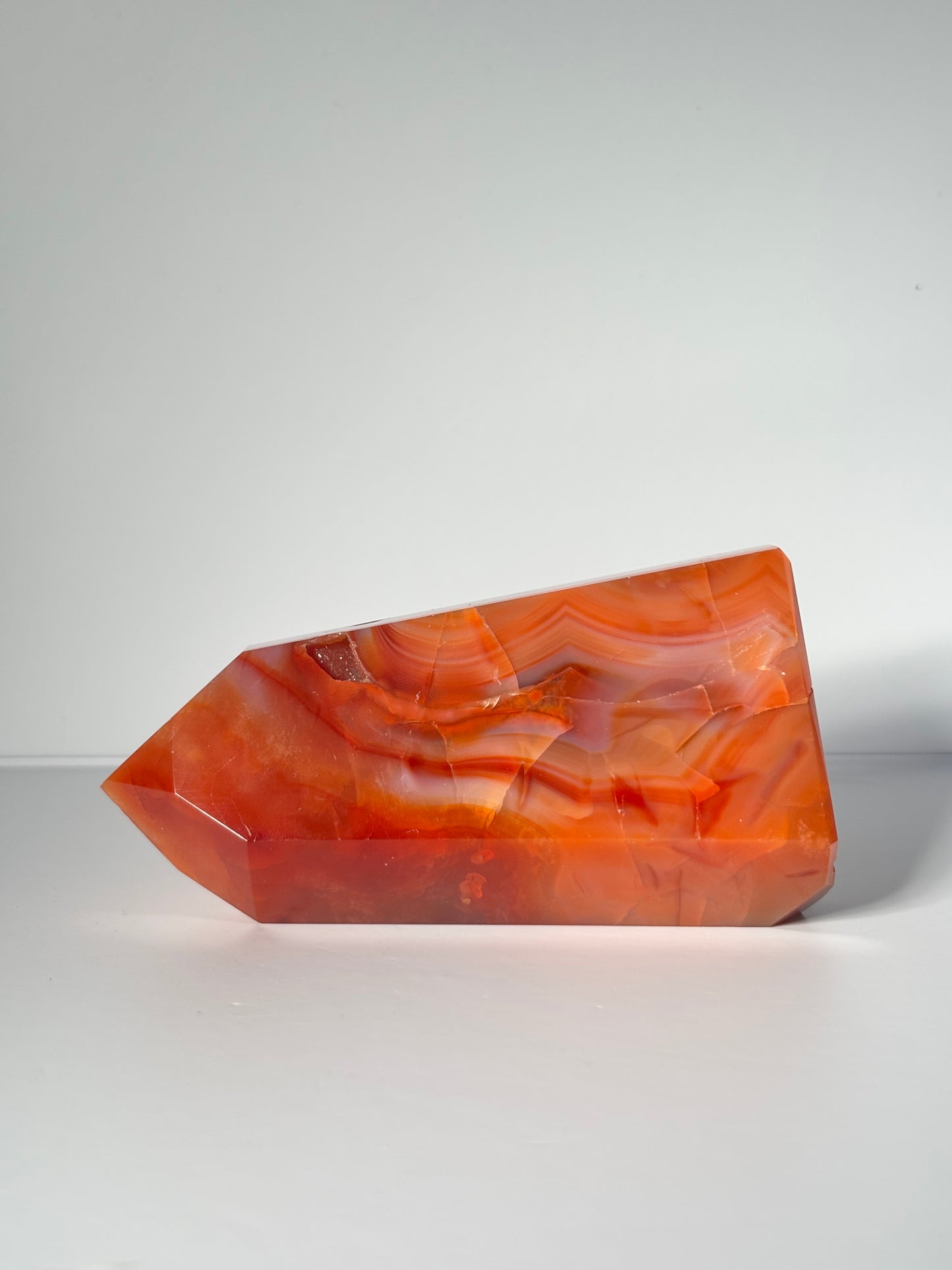 Large Druzy Carnelian Agate Tower, Brazil