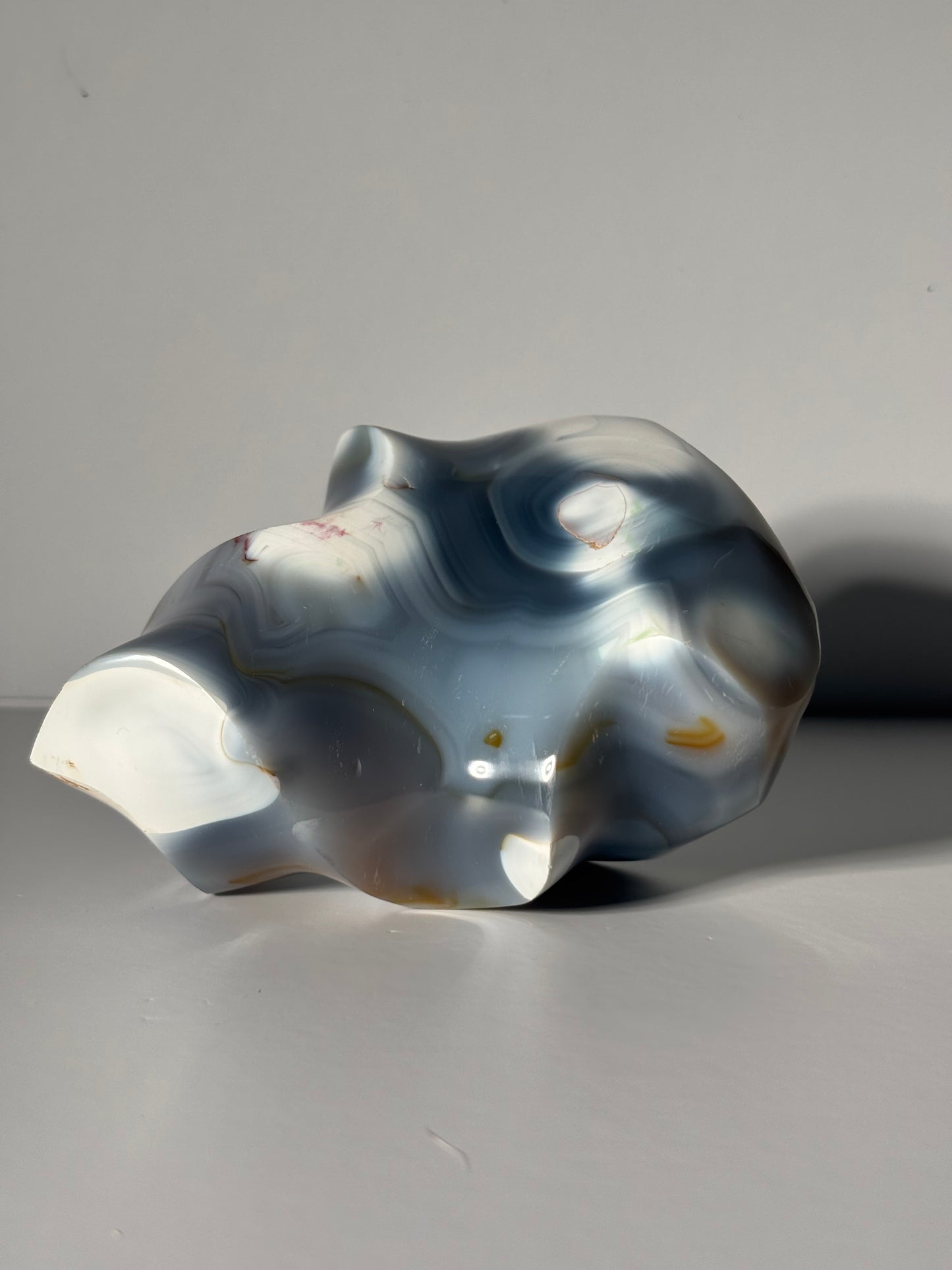 Large Chunky Orca Agate Flame, Madagascar