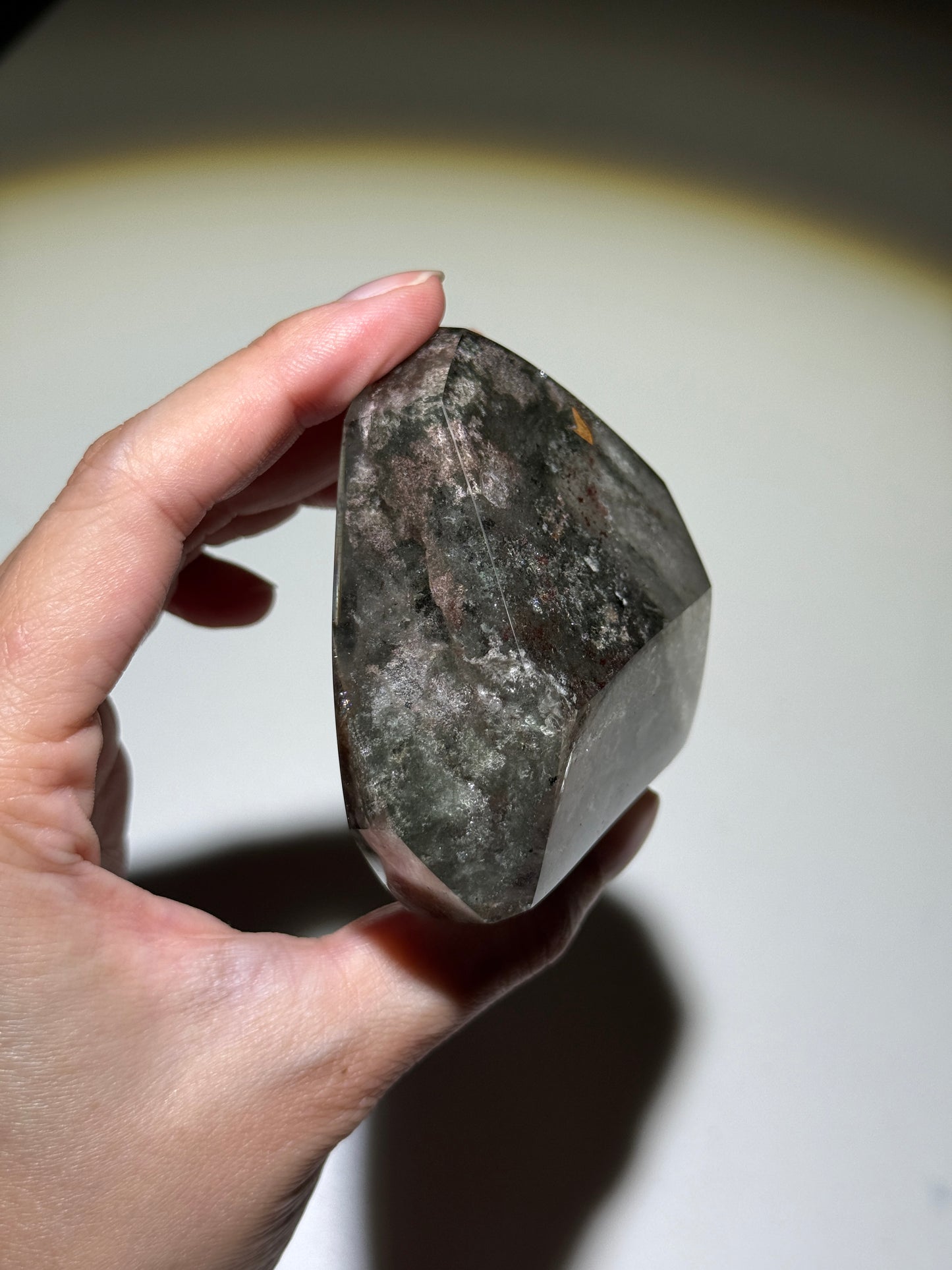 Large Dark Green Garden Quartz Freeform, Zambia