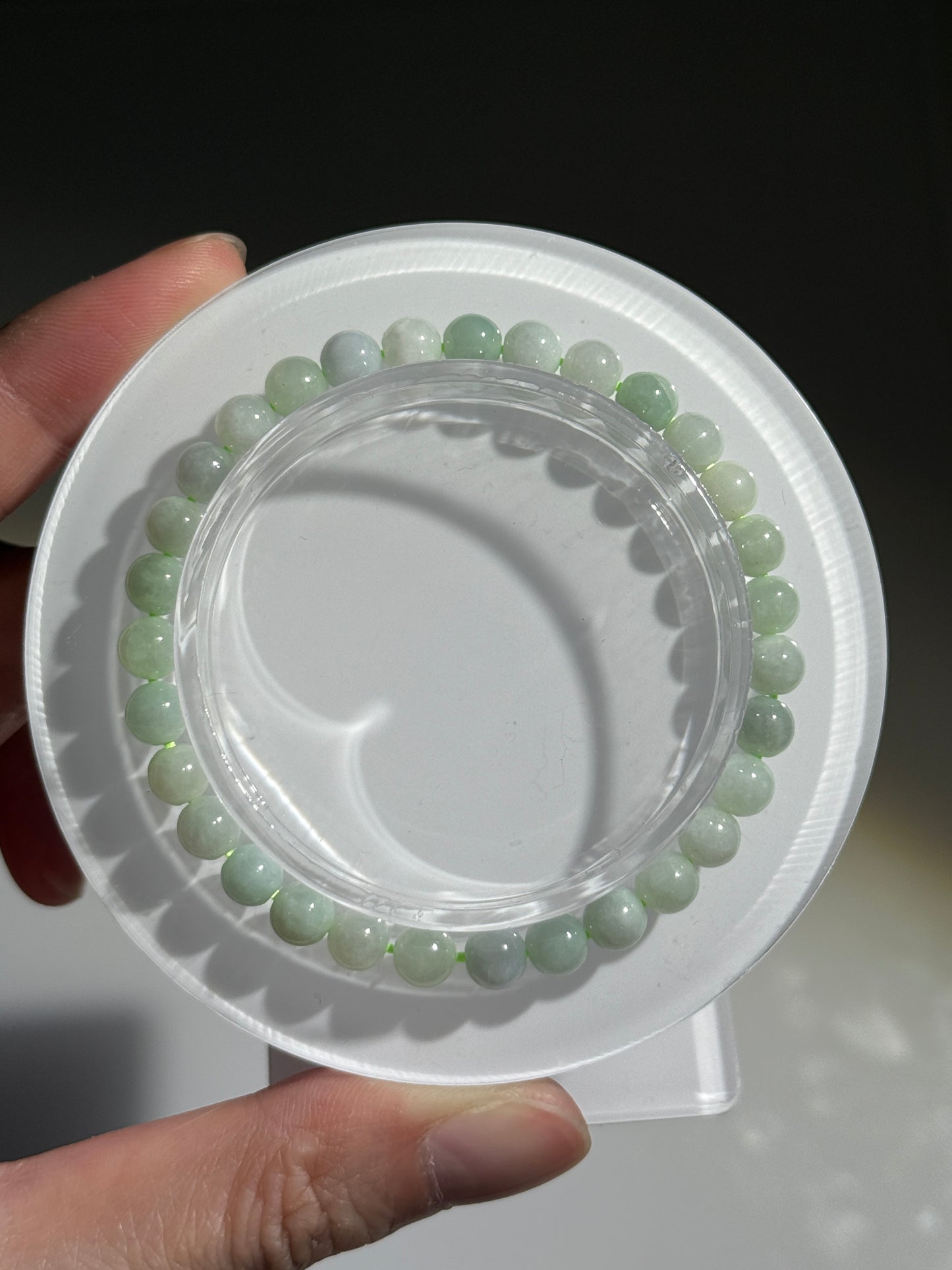 Burmese Jade Bracelets, 6mm