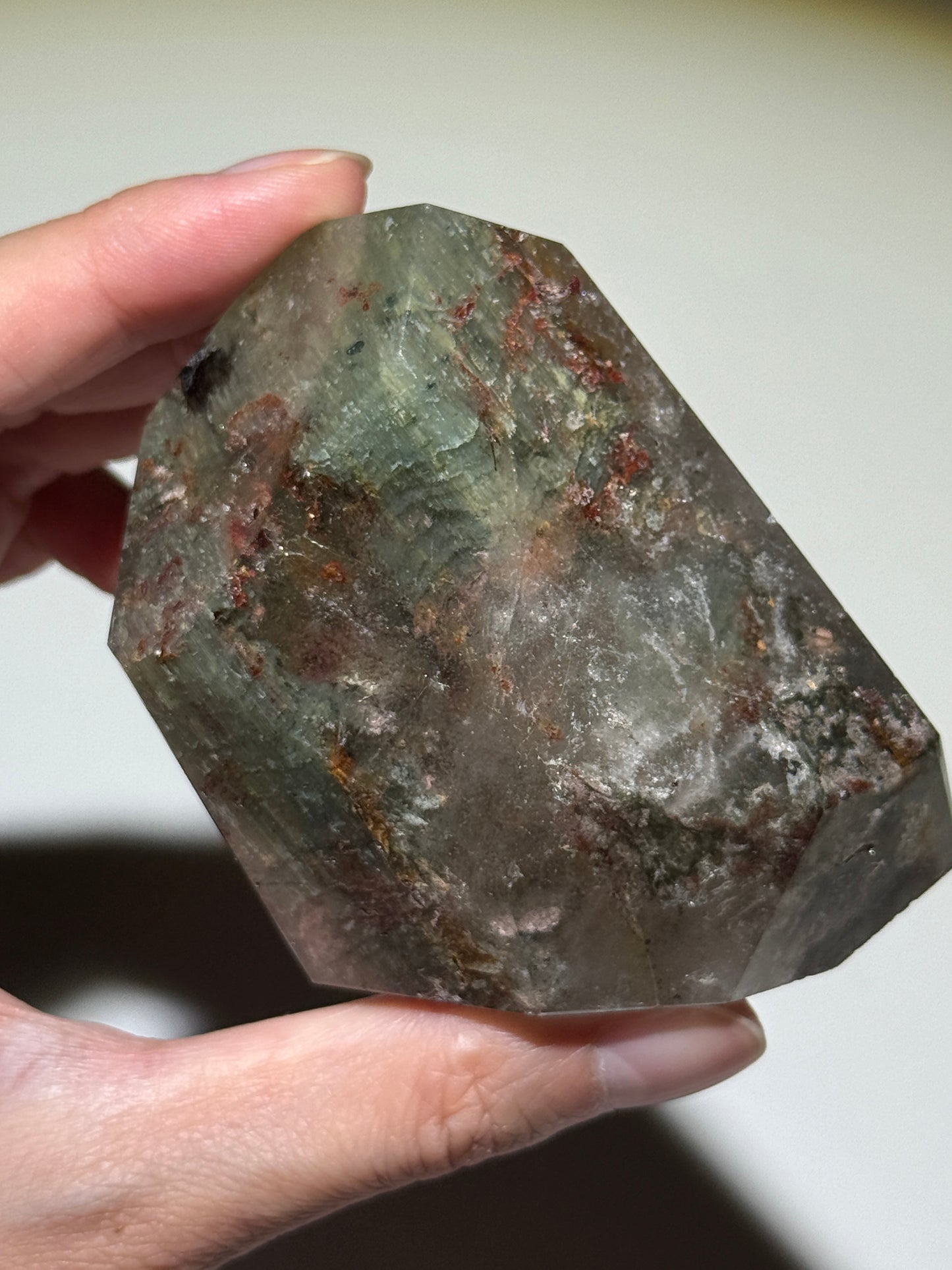 Large Layered Garden Quartz Freeform, Zambia