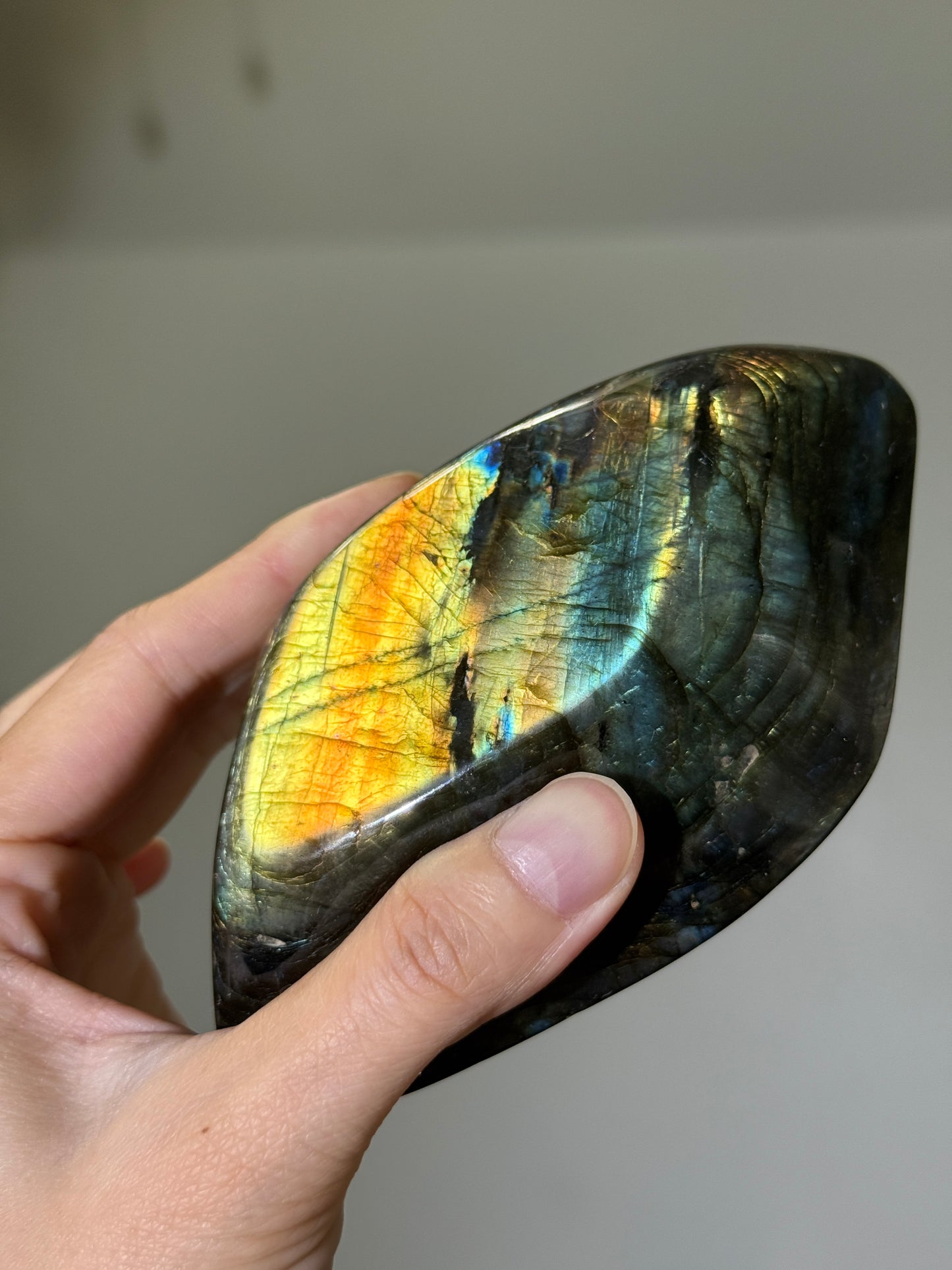 High Quality Large Full Flash Rainbow Labradorite Freeform, Madagascar