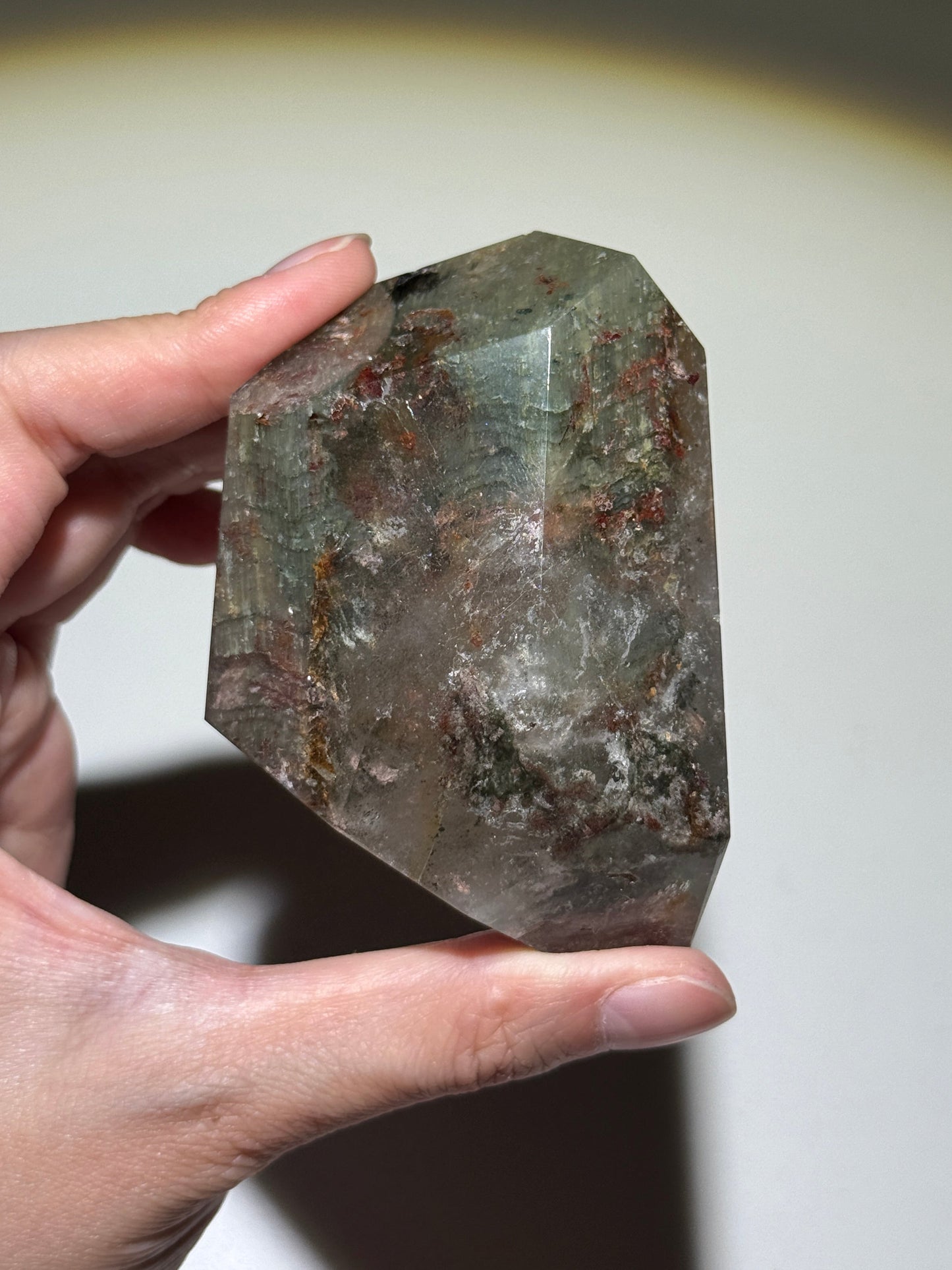 Large Layered Garden Quartz Freeform, Zambia
