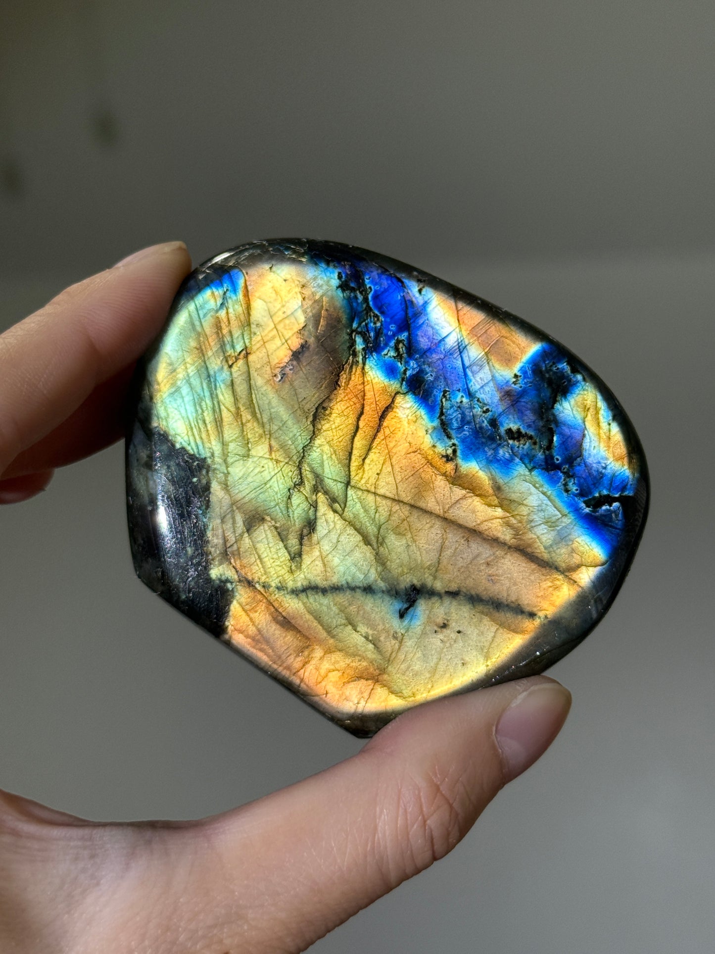 High Quality Full Flash Rainbow Labradorite Freeform, Madagascar