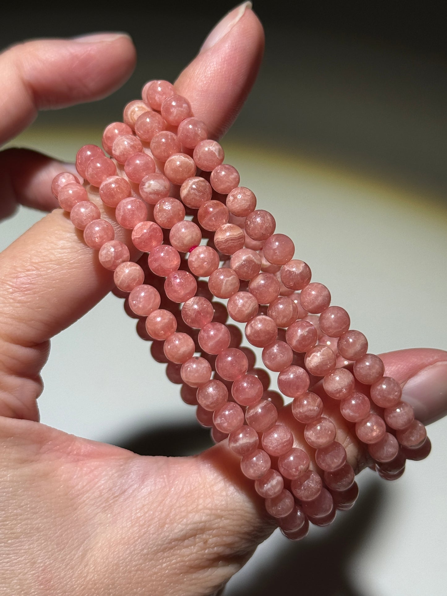 Rhodochrosite Bracelets, 5.5mm