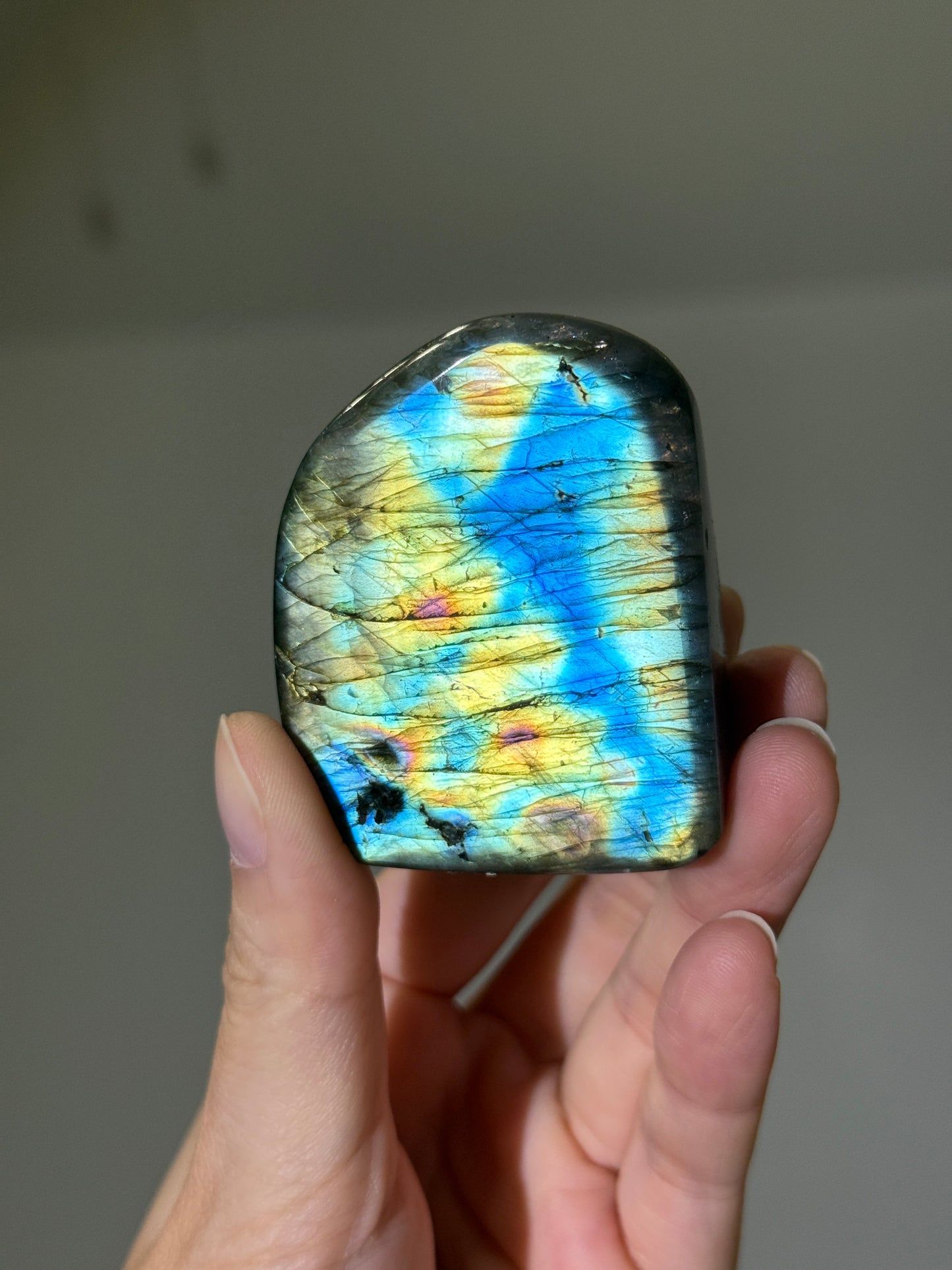High Quality Full Flash Rainbow Labradorite Freeform, Madagascar