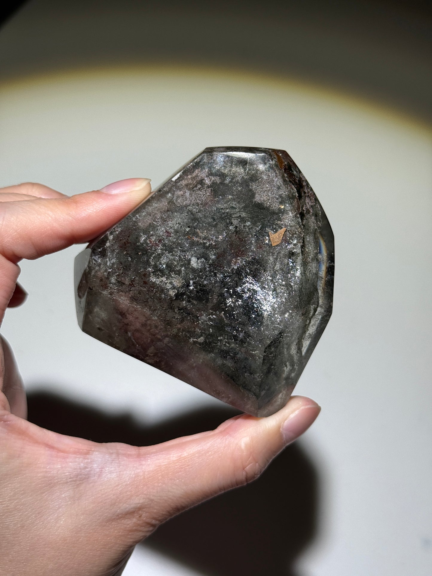 Large Dark Green Garden Quartz Freeform, Zambia