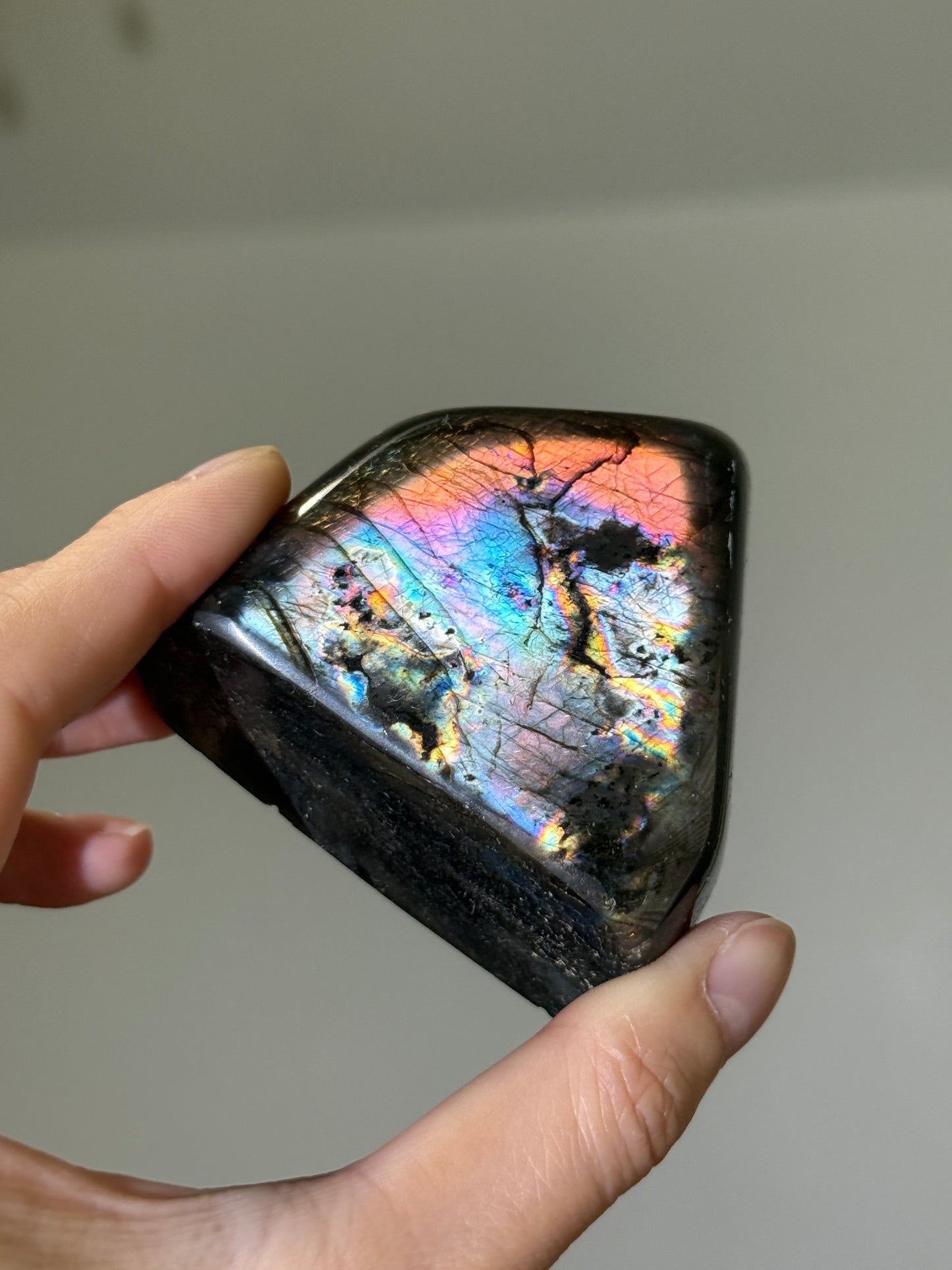 High Quality Full Flash Rainbow Labradorite Freeform, Madagascar