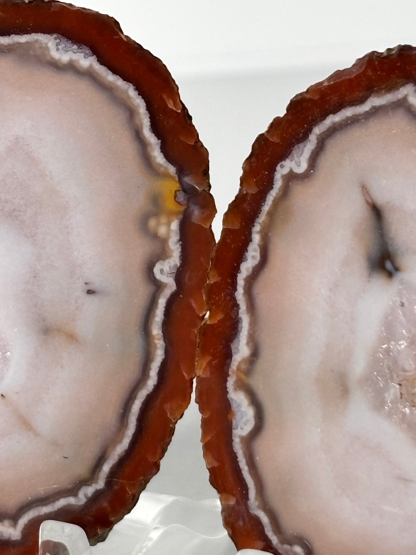 Red & Pink Zhanguo Agate Pair, China