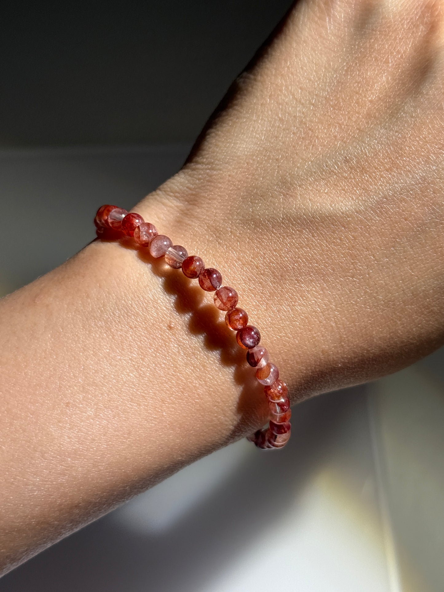 Fire Quartz Bracelets, 4.5mm
