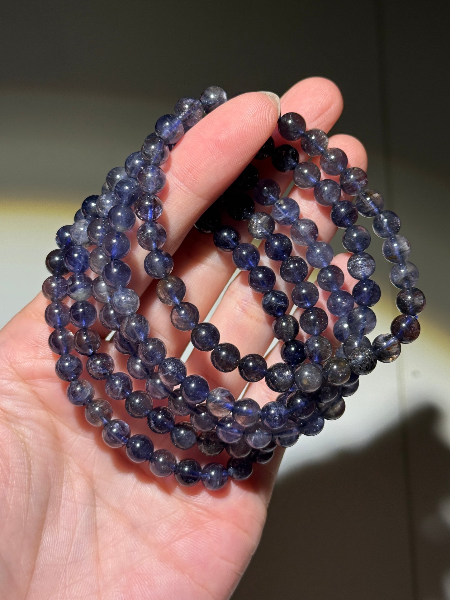 Galaxy Iolite Bracelets, 6.5mm