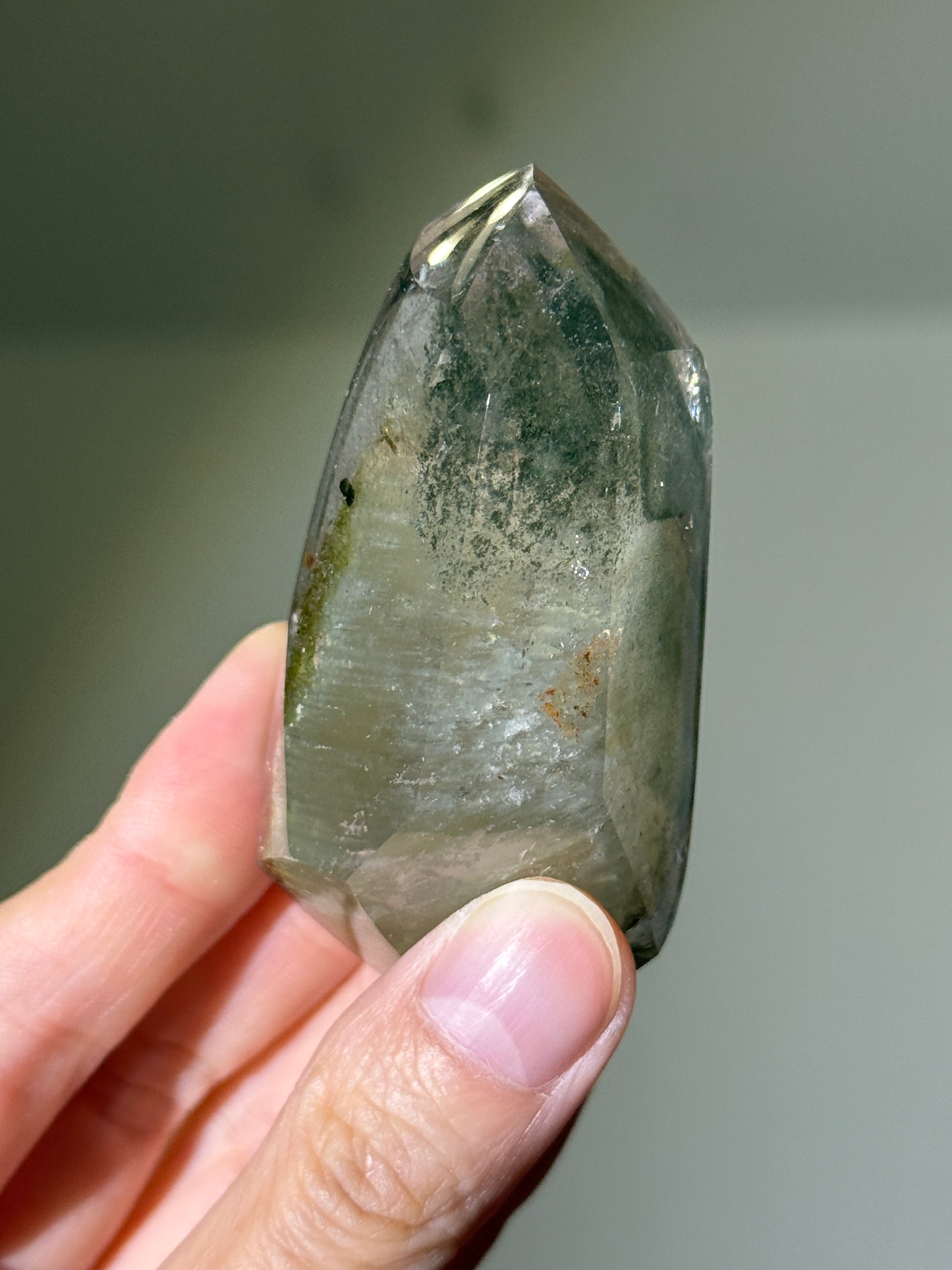 Collector’s Grade Garden Quartz Freeform With Epidote & Chlorite, Zambia