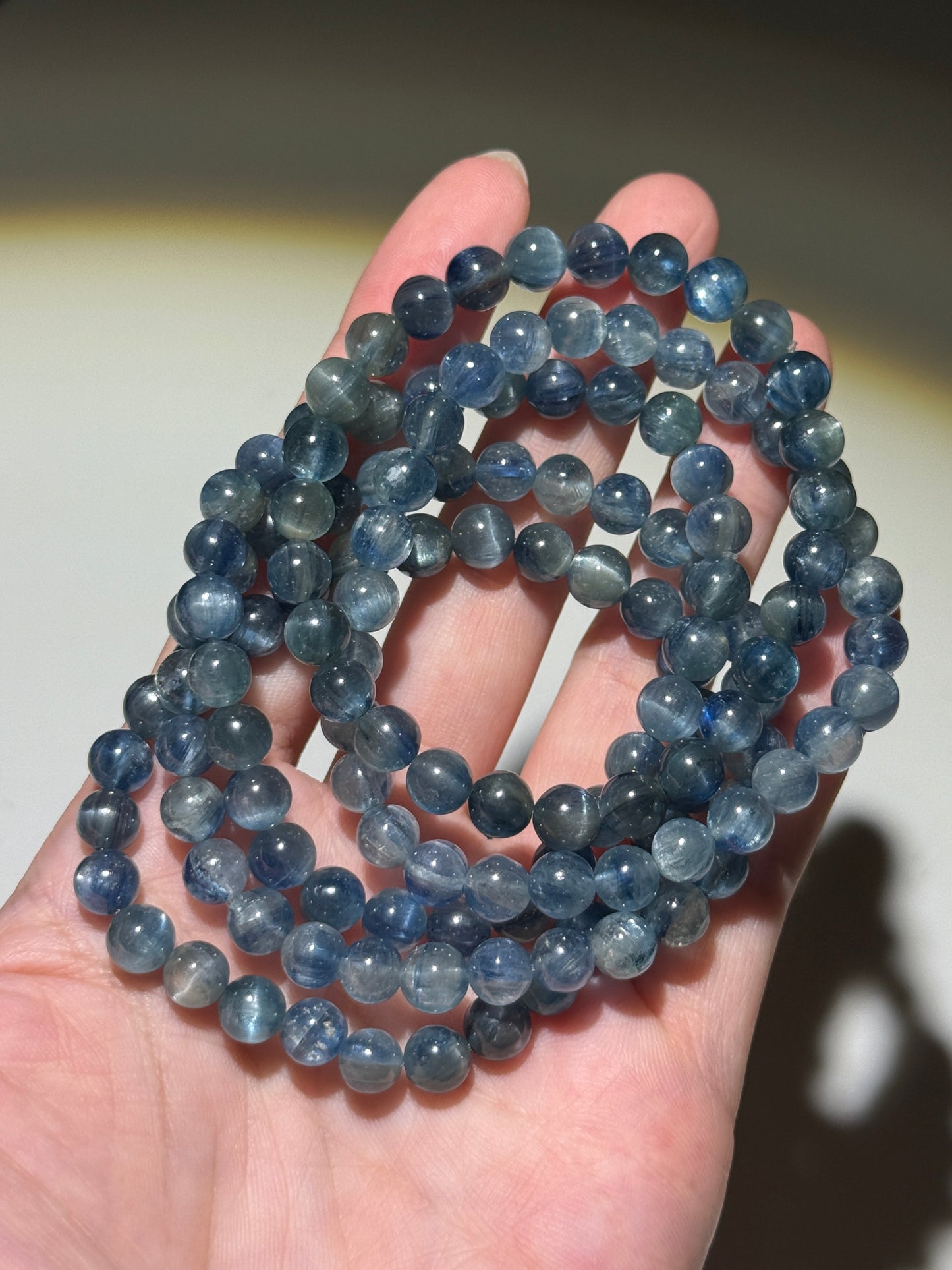 Extra Gemmy Kyanite Bracelets, 6.5-7mm
