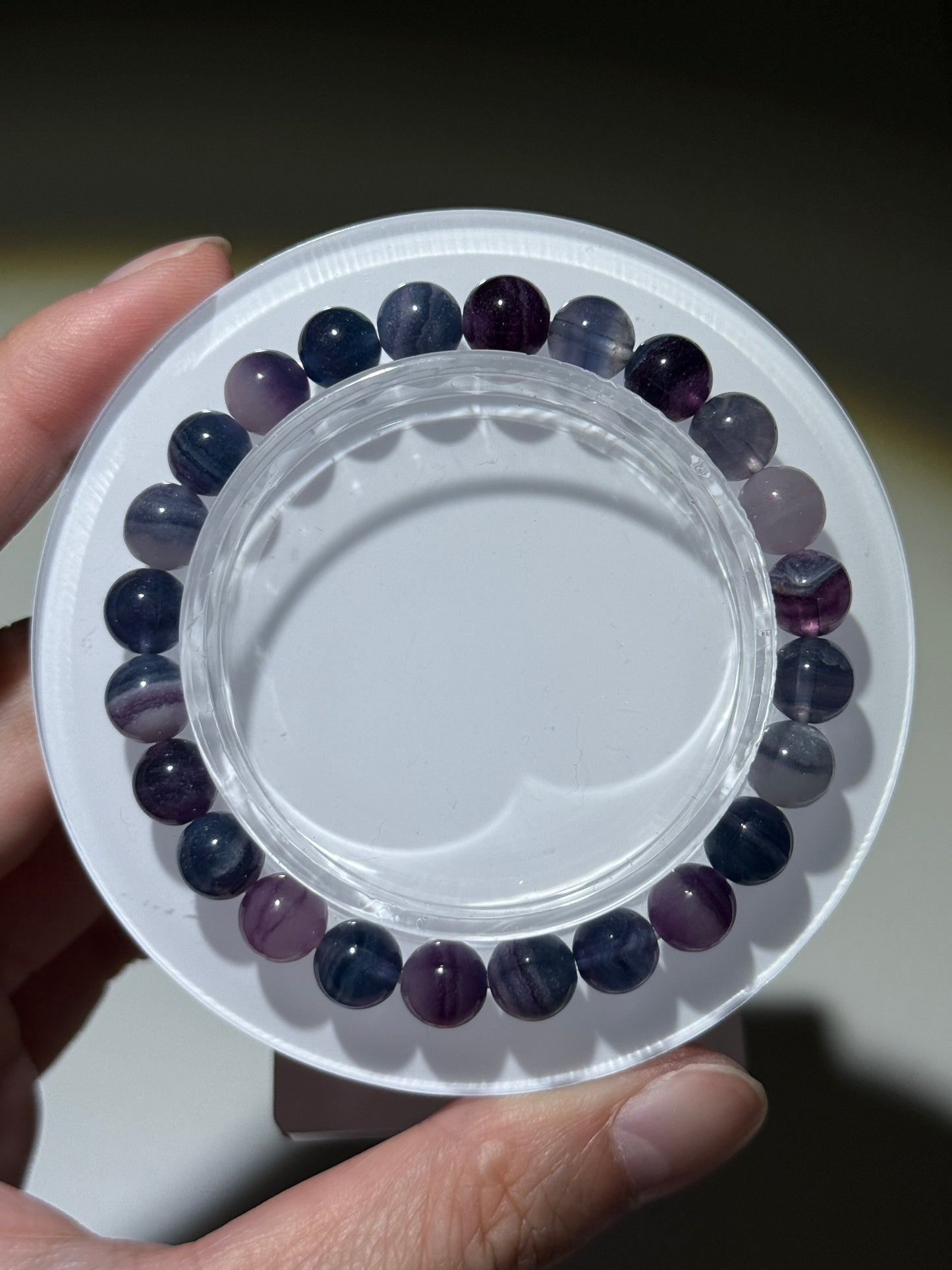High Quality Silky Fluorite Bracelets, 8mm
