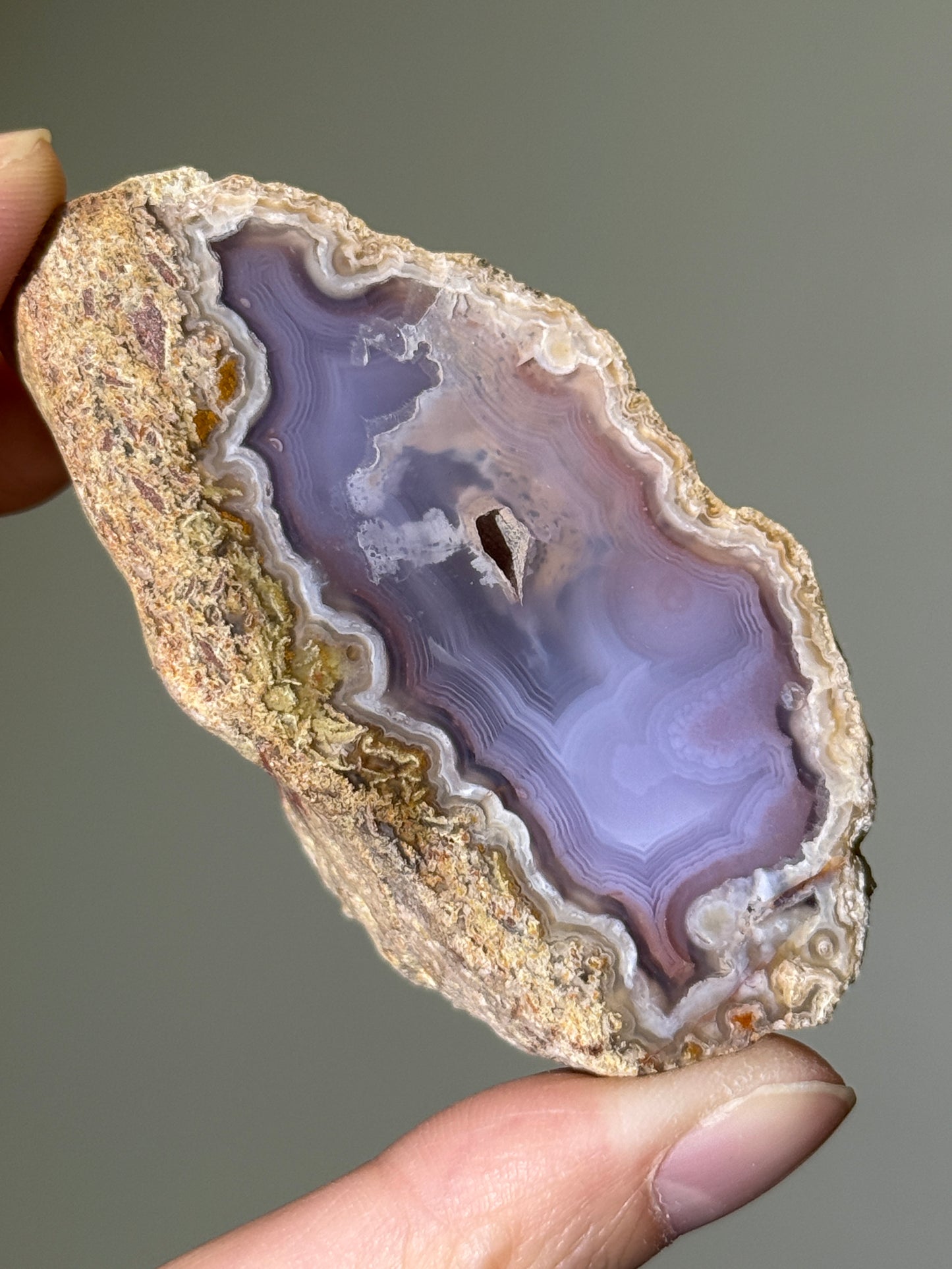 Large Lavender Purple Laguna Agate, Mexico