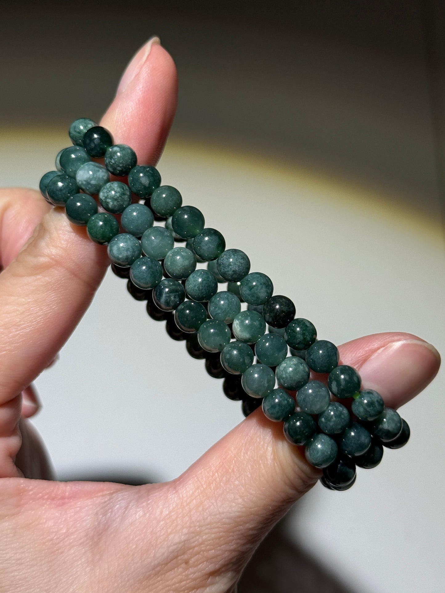 Guatemalan Jade Bracelets, 6mm