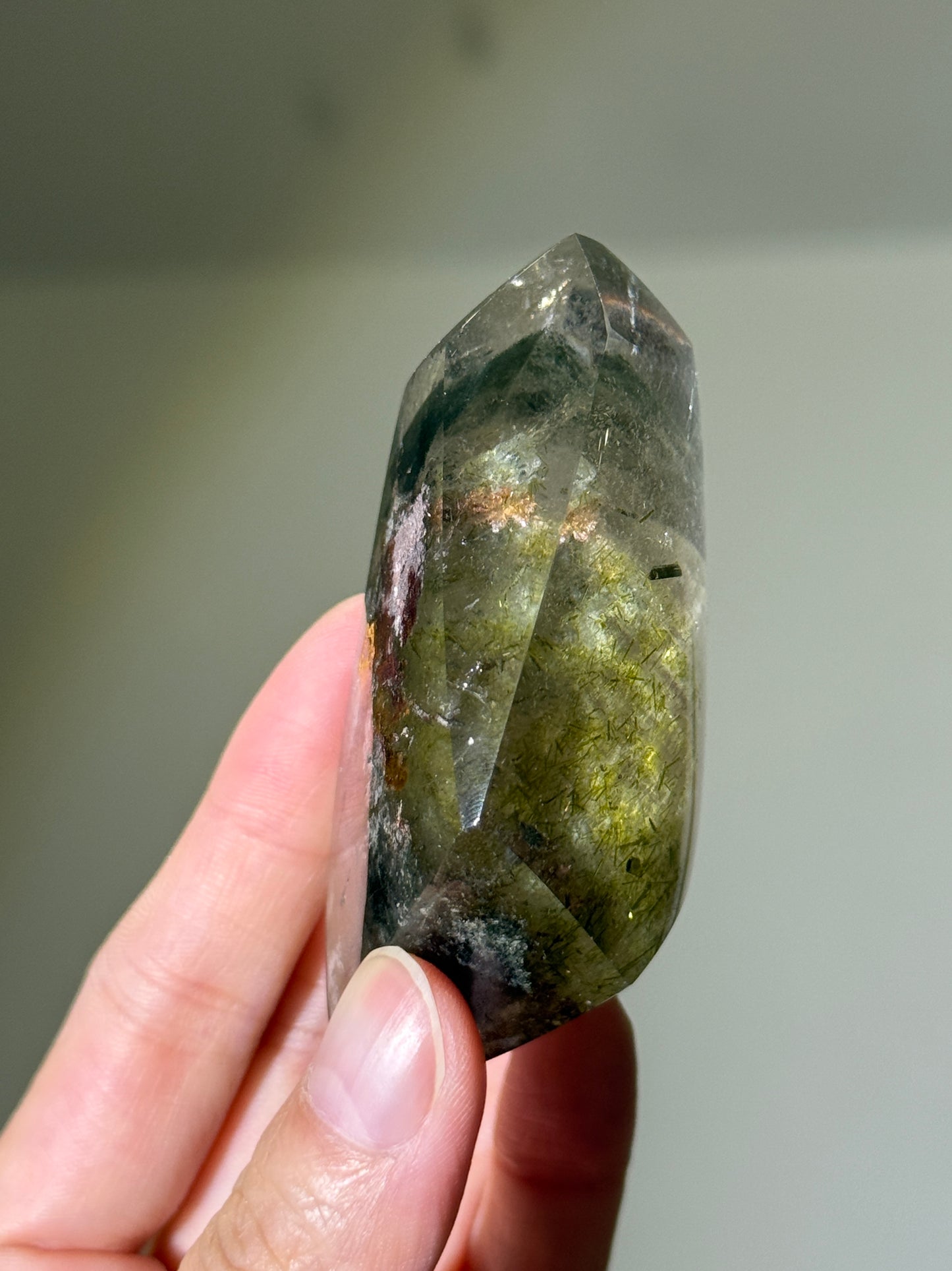 Collector’s Grade Garden Quartz Freeform With Epidote & Chlorite, Zambia