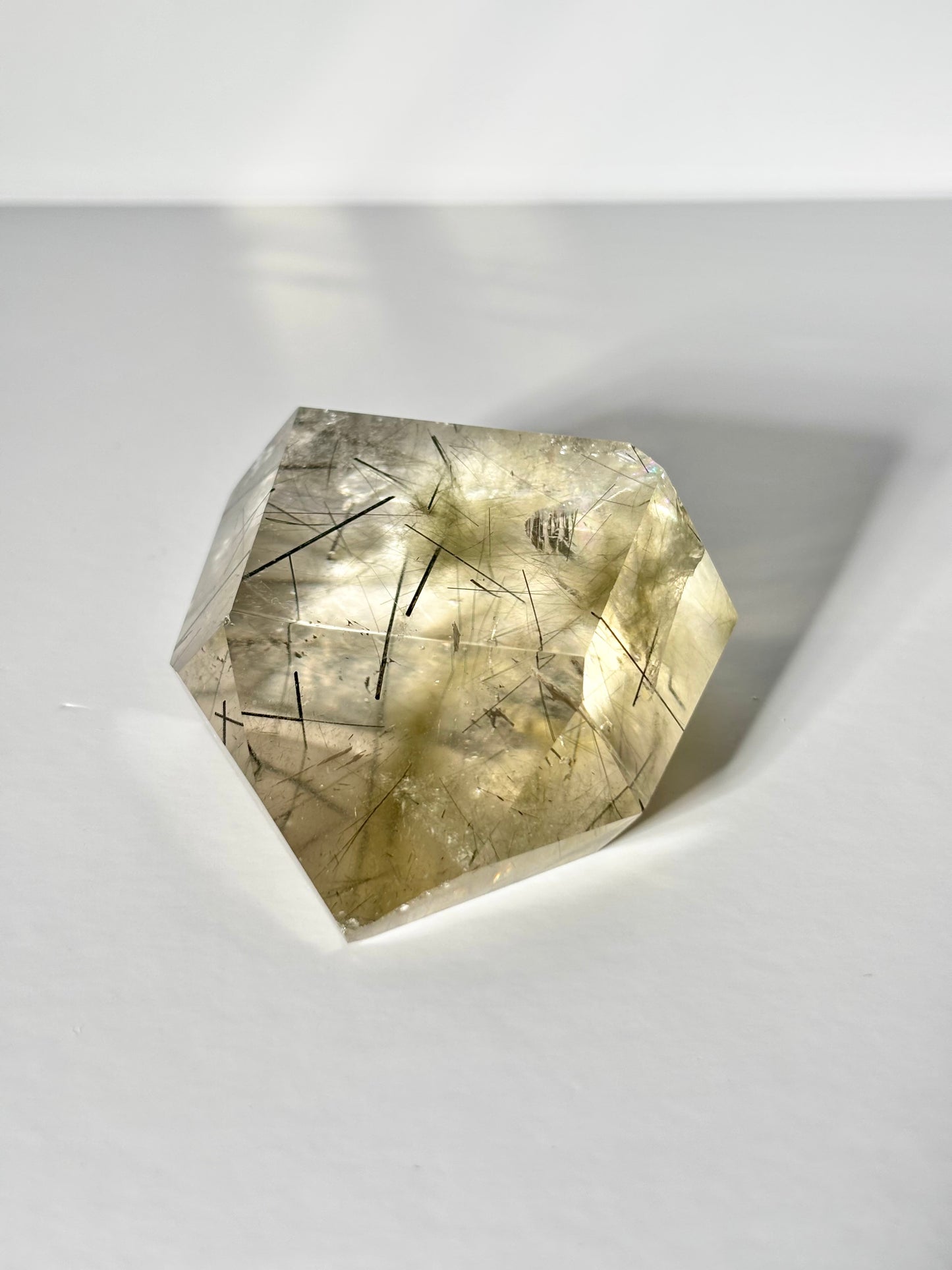 Extra Gemmy Green & Black Tourmaline in Quartz Tower, Brazil