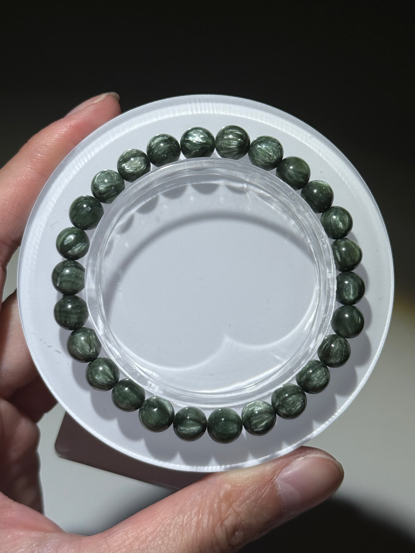 High Quality Seraphinite Bracelets, 7.5mm