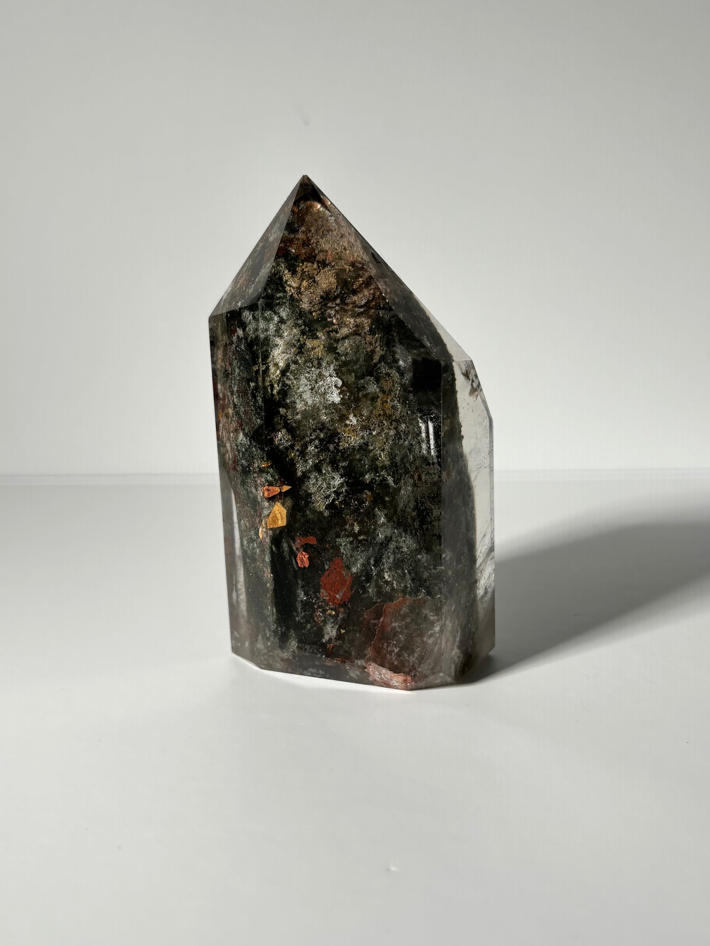 Large Colorful Garden Quartz Tower, Zambia