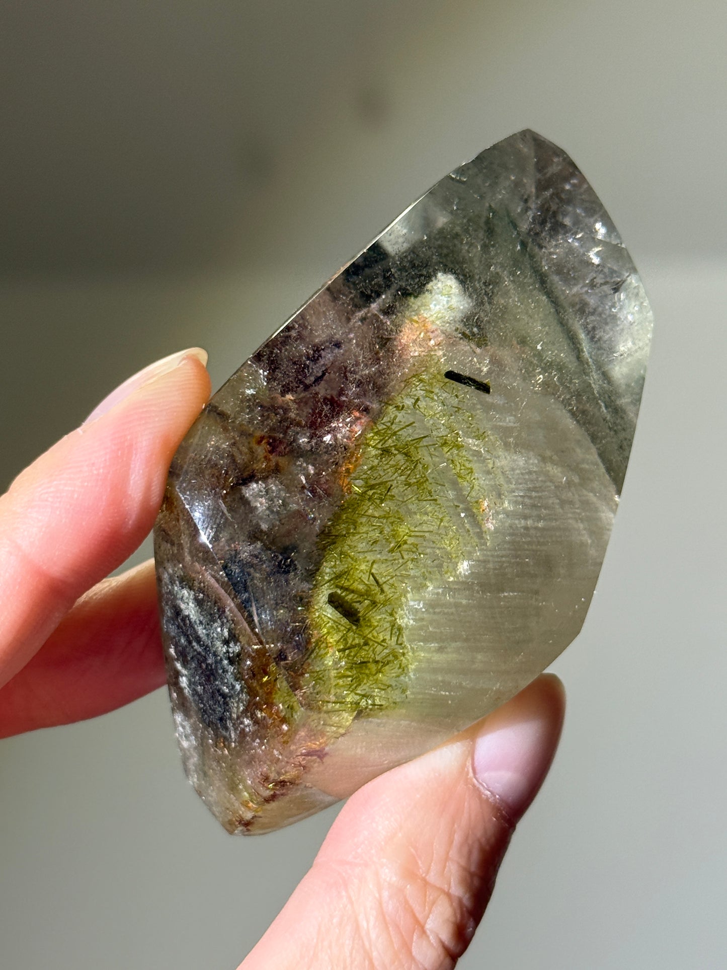 Collector’s Grade Garden Quartz Freeform With Epidote & Chlorite, Zambia