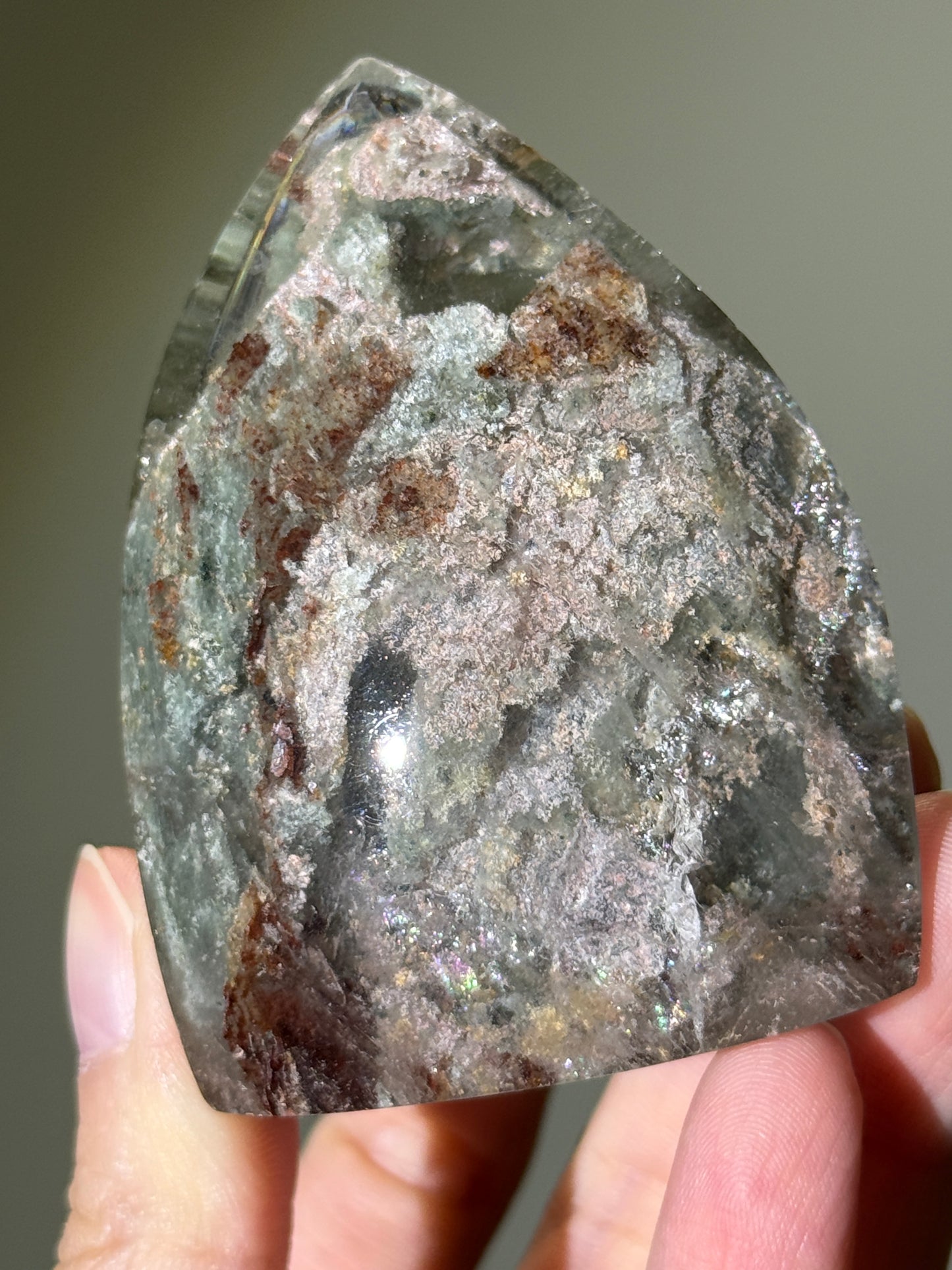 High Quality Mint Icy Garden Quartz Freeform, Zambia