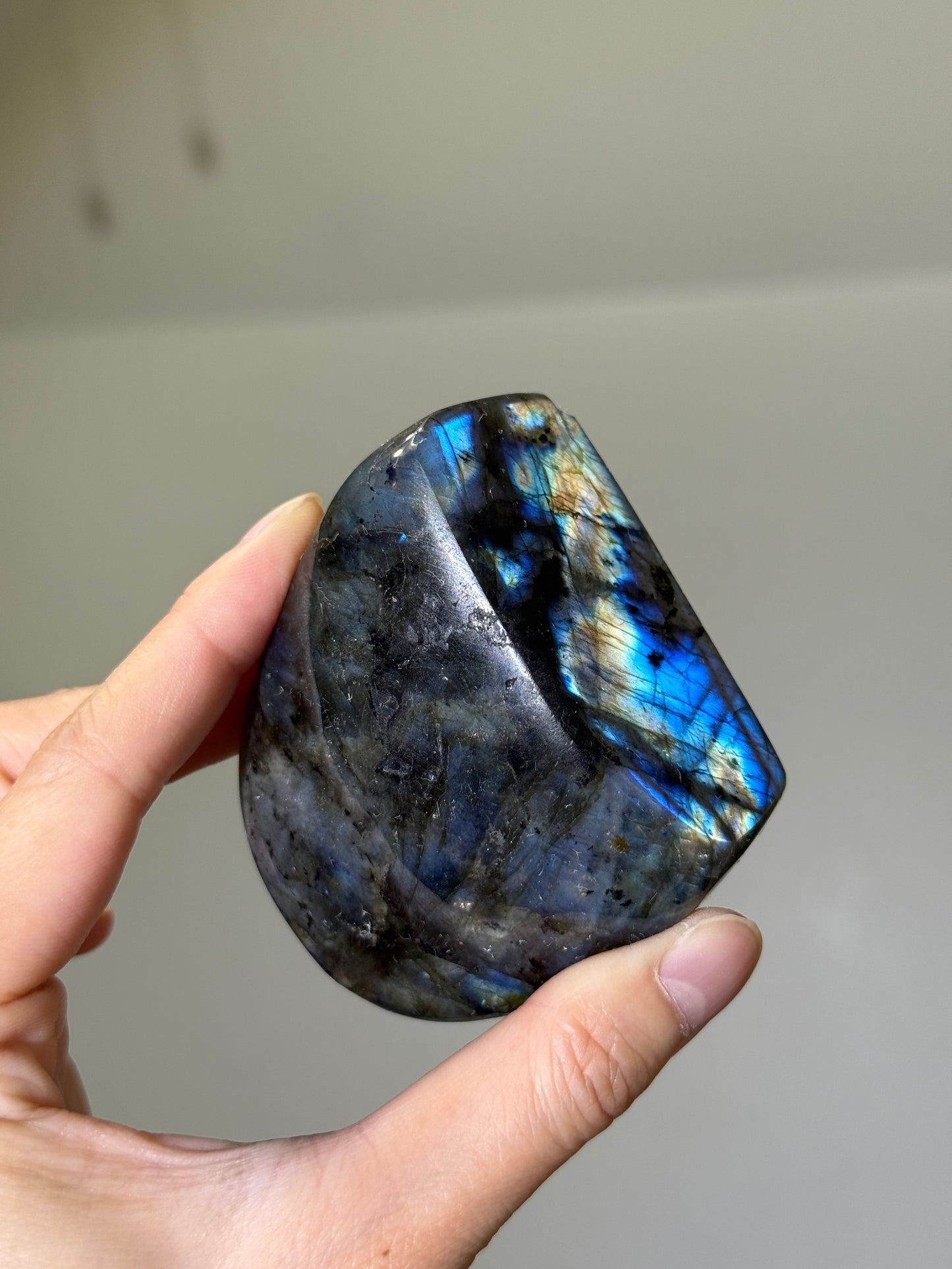 High Quality Full Flash Blue Labradorite Freeform, Madagascar