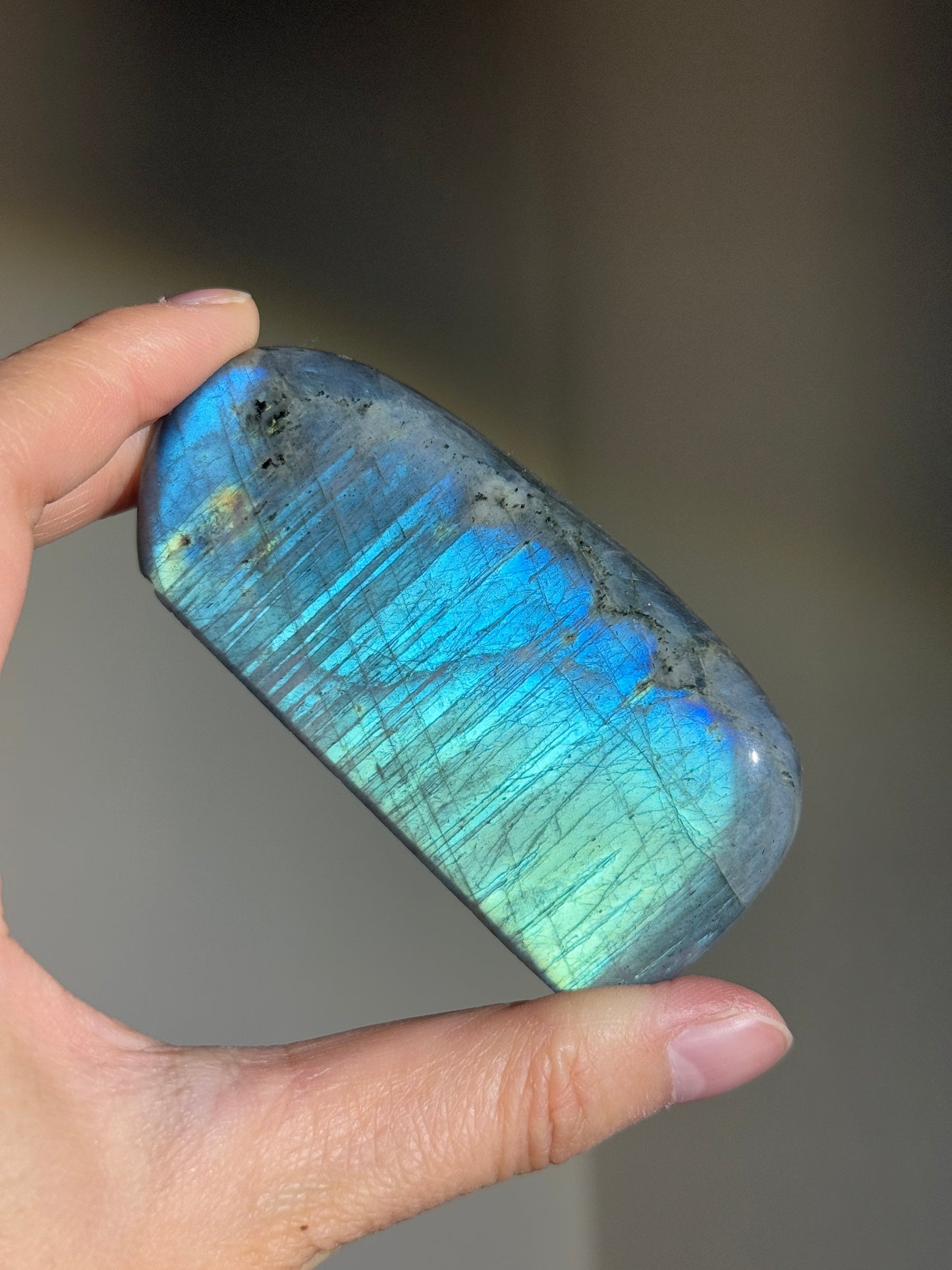Full Blue & Teal Labradorite Freeform, Madagascar
