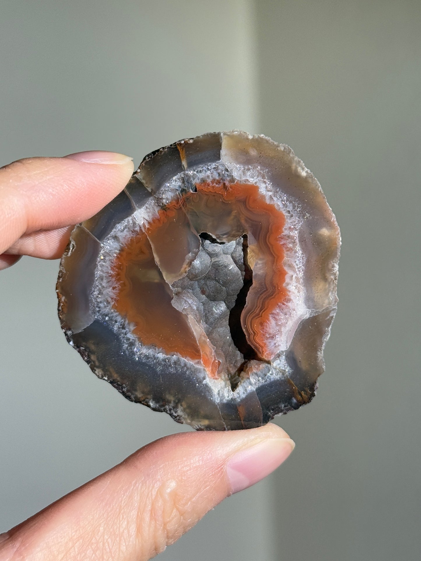 Botryoidal Druzy Orange Laguna Agate, Mexico