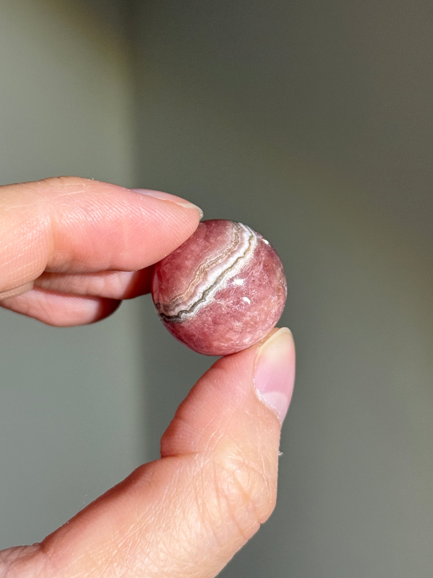 Gemmy Rhodochrosite Sphere, Argentina