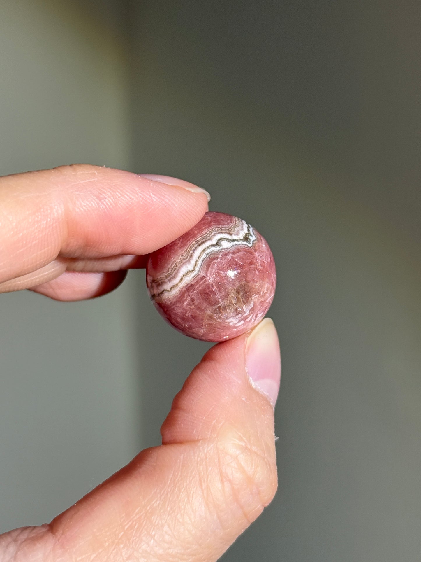 Gemmy Rhodochrosite Sphere, Argentina