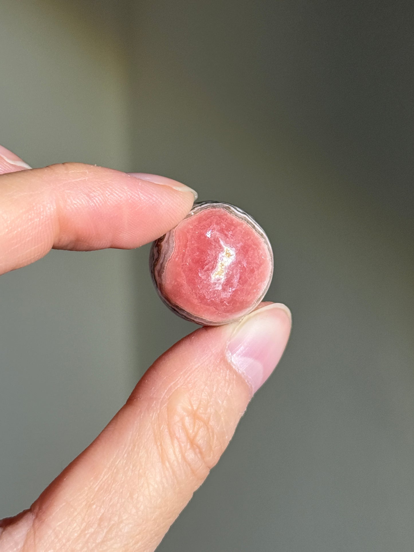 Gemmy Rhodochrosite Sphere, Argentina