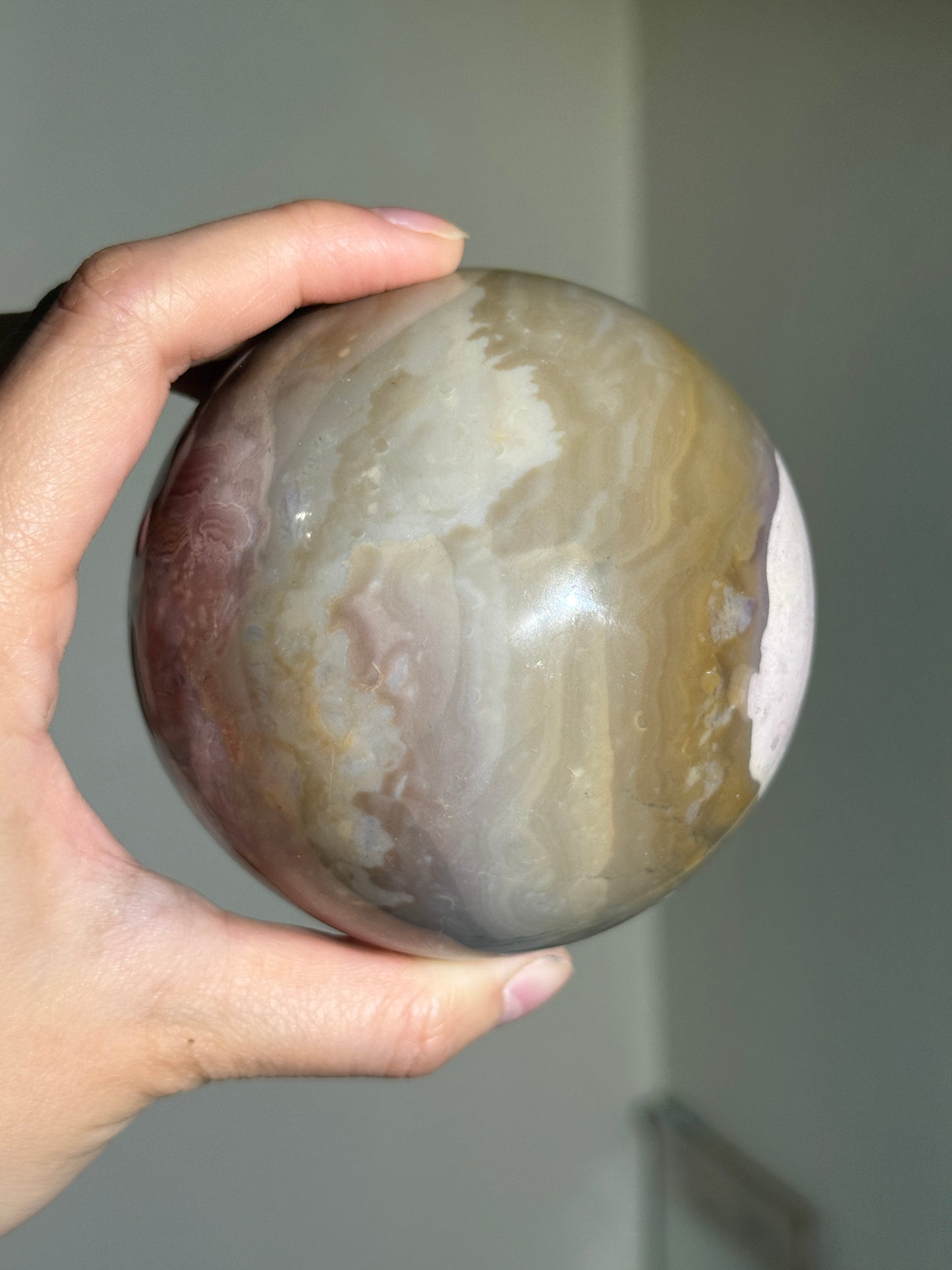 Statement Pink Sea Jasper Sphere, Madagascar