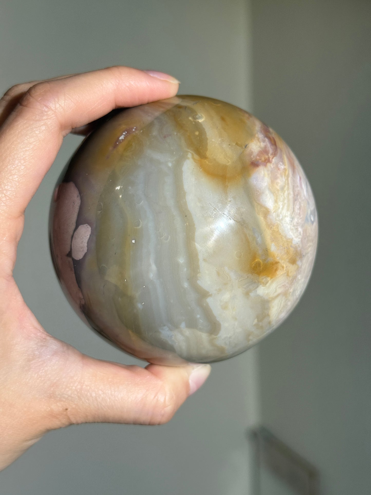 Statement Pink Sea Jasper Sphere, Madagascar