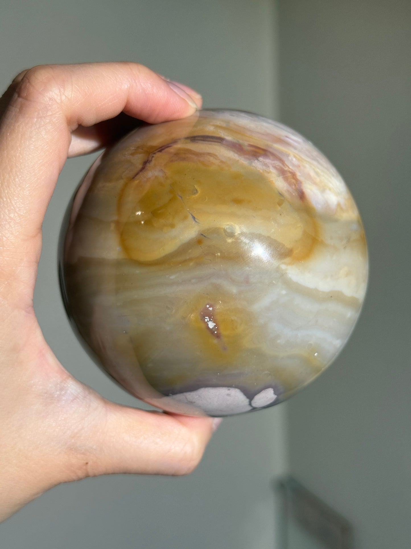 Statement Pink Sea Jasper Sphere, Madagascar