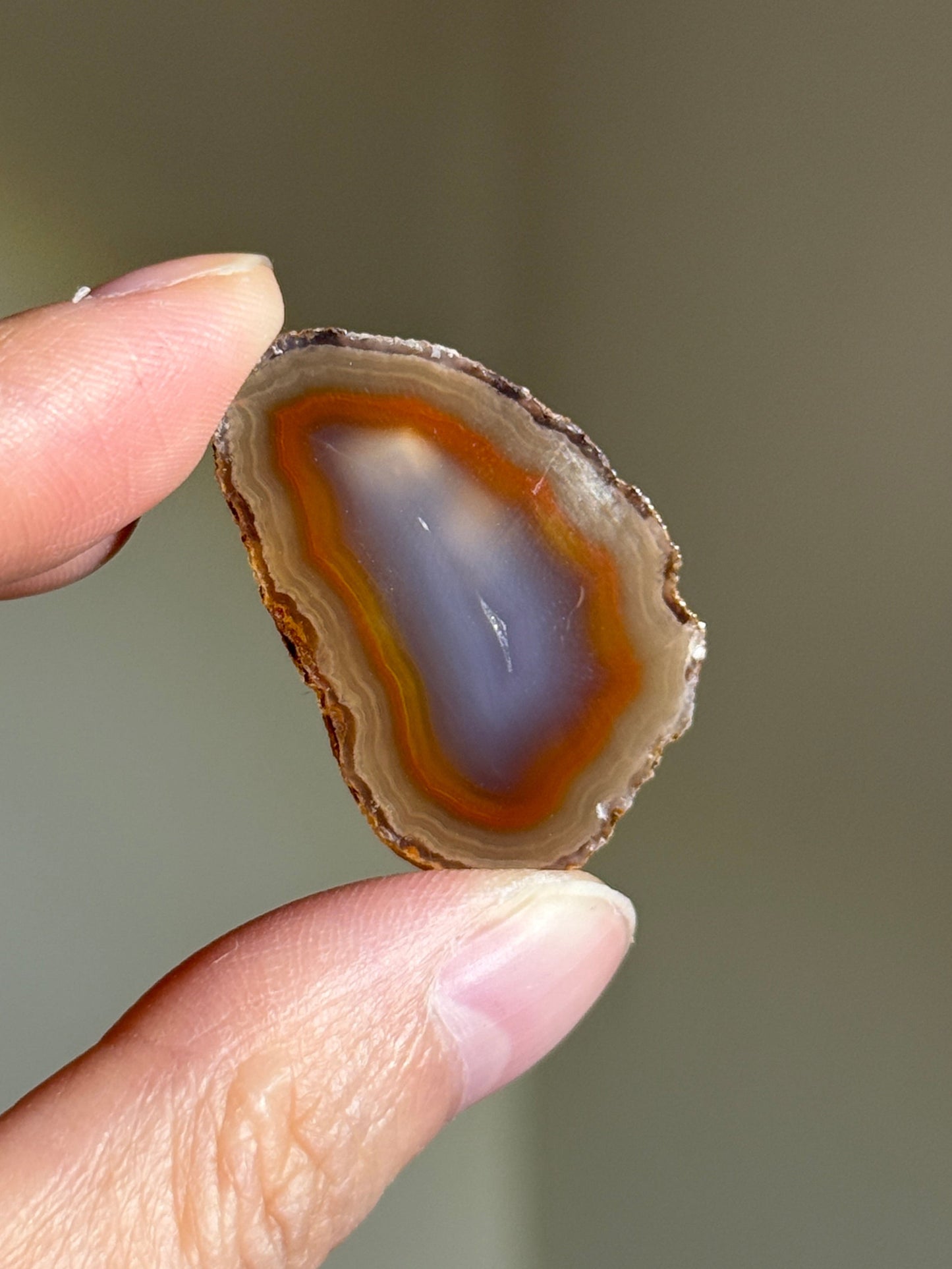 Cute Purple & Orange Laguna Agate, Mexico