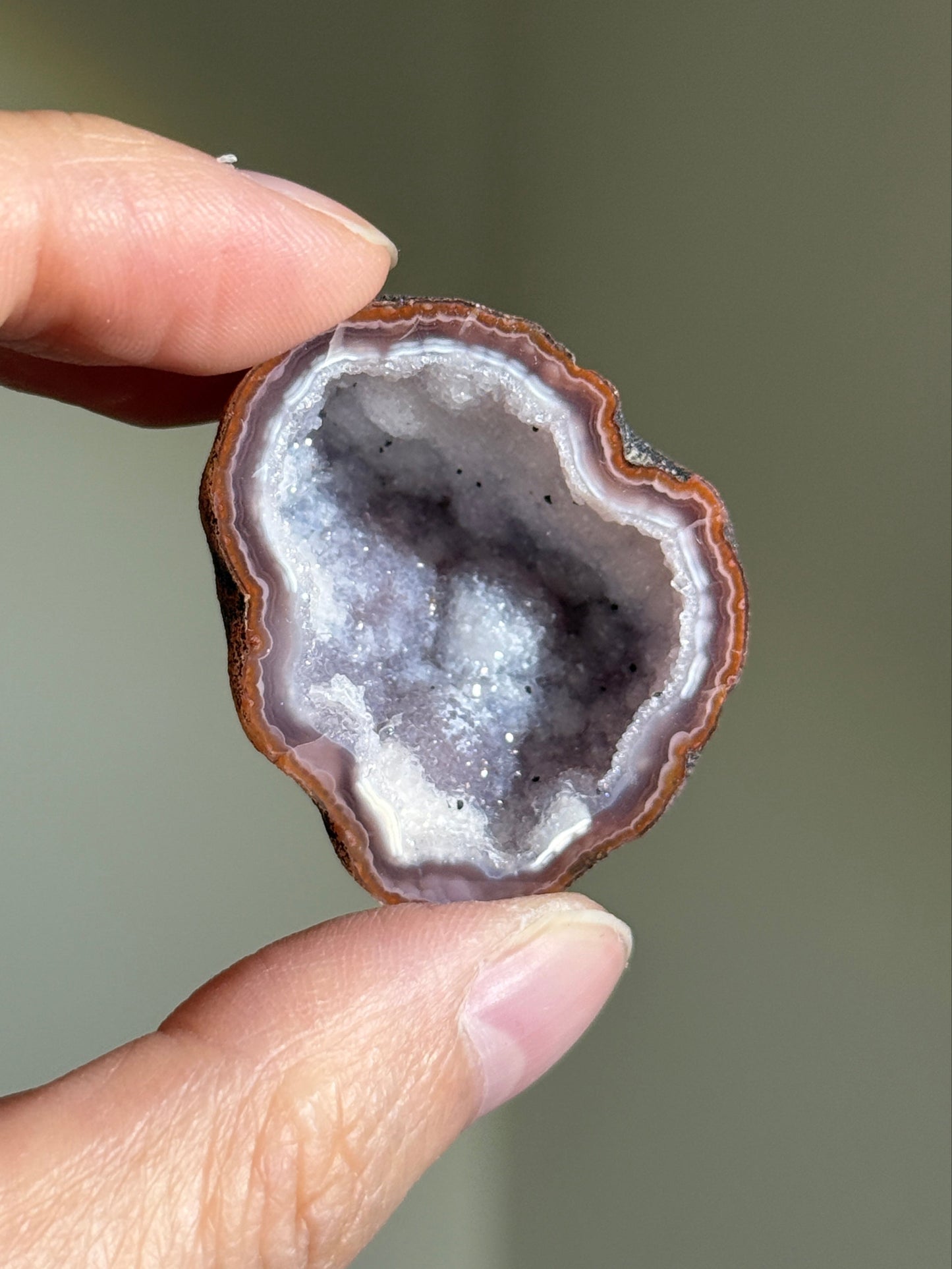 Druzy Laguna Agate, Mexico