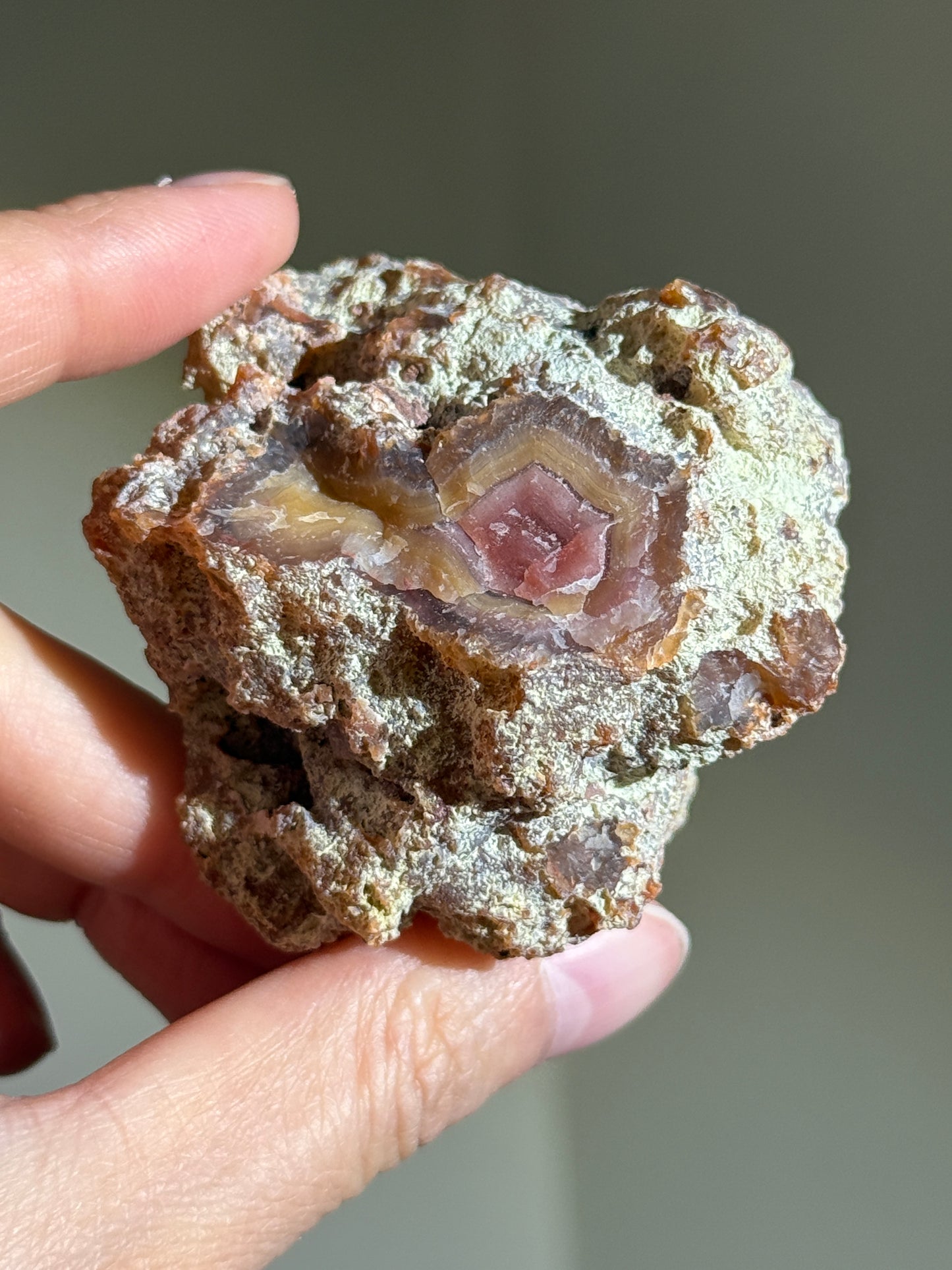 Chunky Peachy & Orange Laguna Agate, Mexico