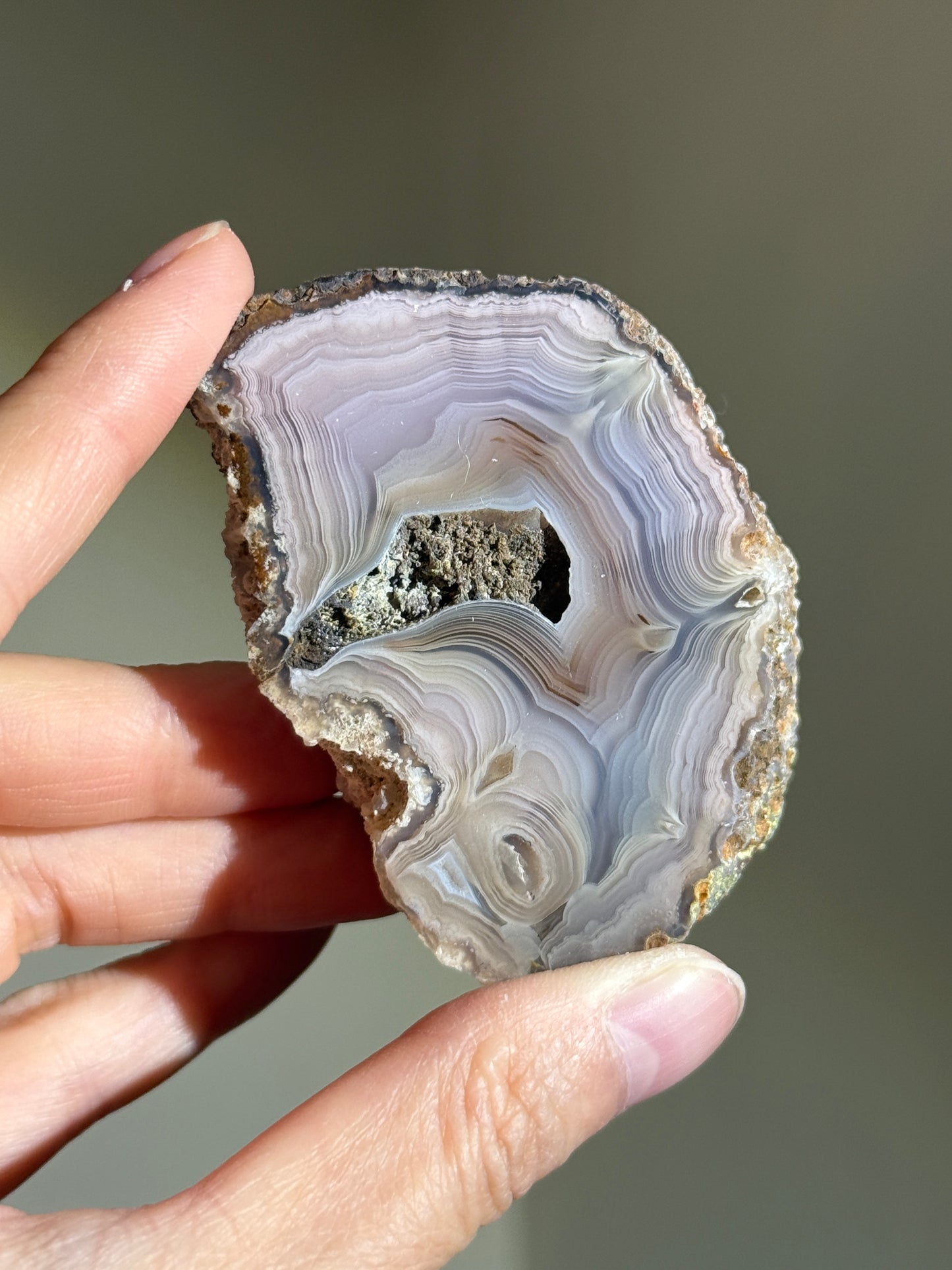 Large Purple & Pink Laguna Agate, Mexico