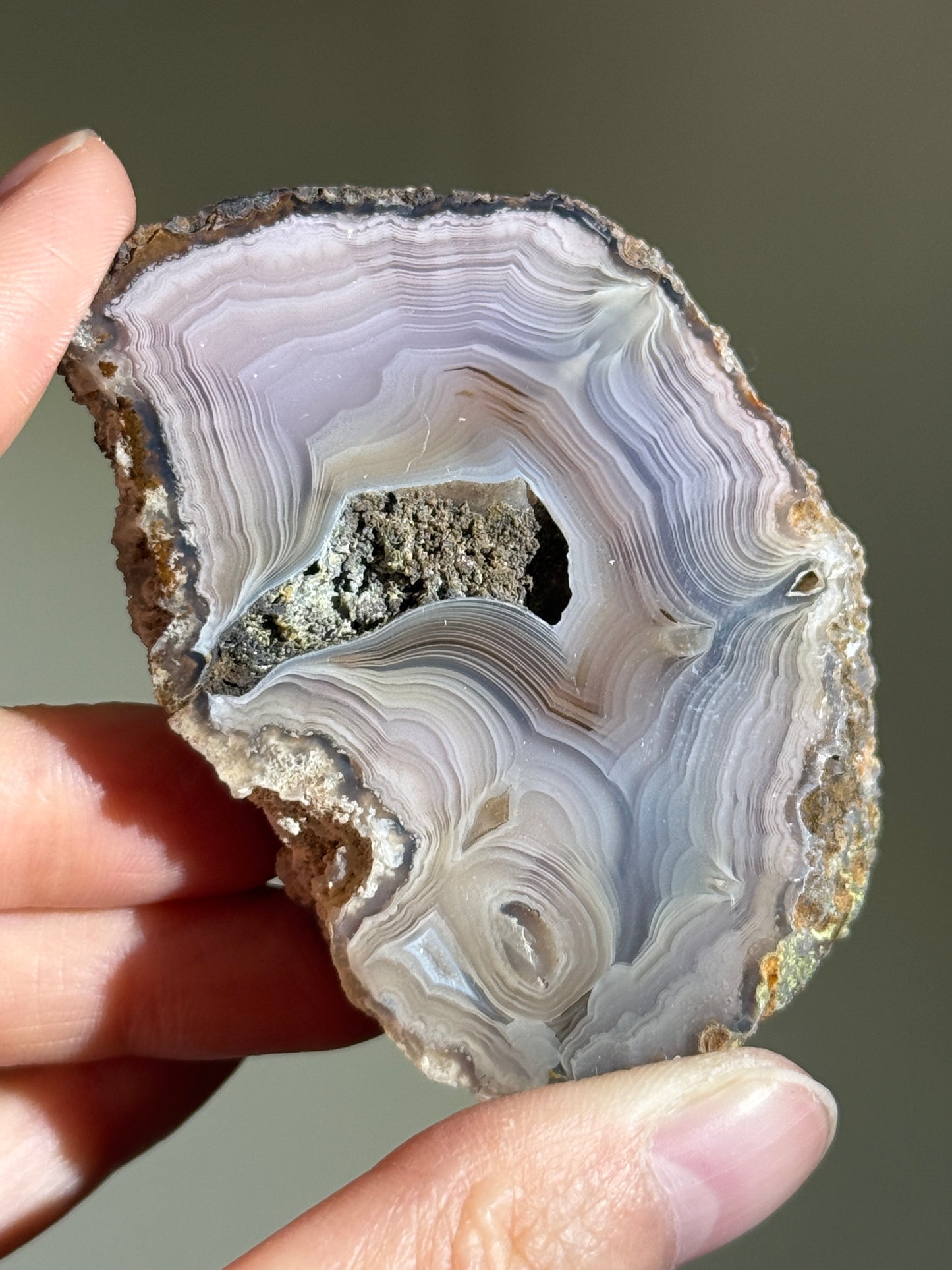 Large Purple & Pink Laguna Agate, Mexico
