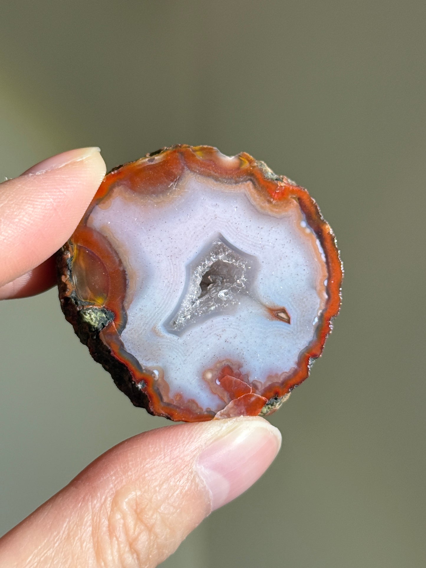 Druzy Pink & Red Zhanguo Agate Pair, China